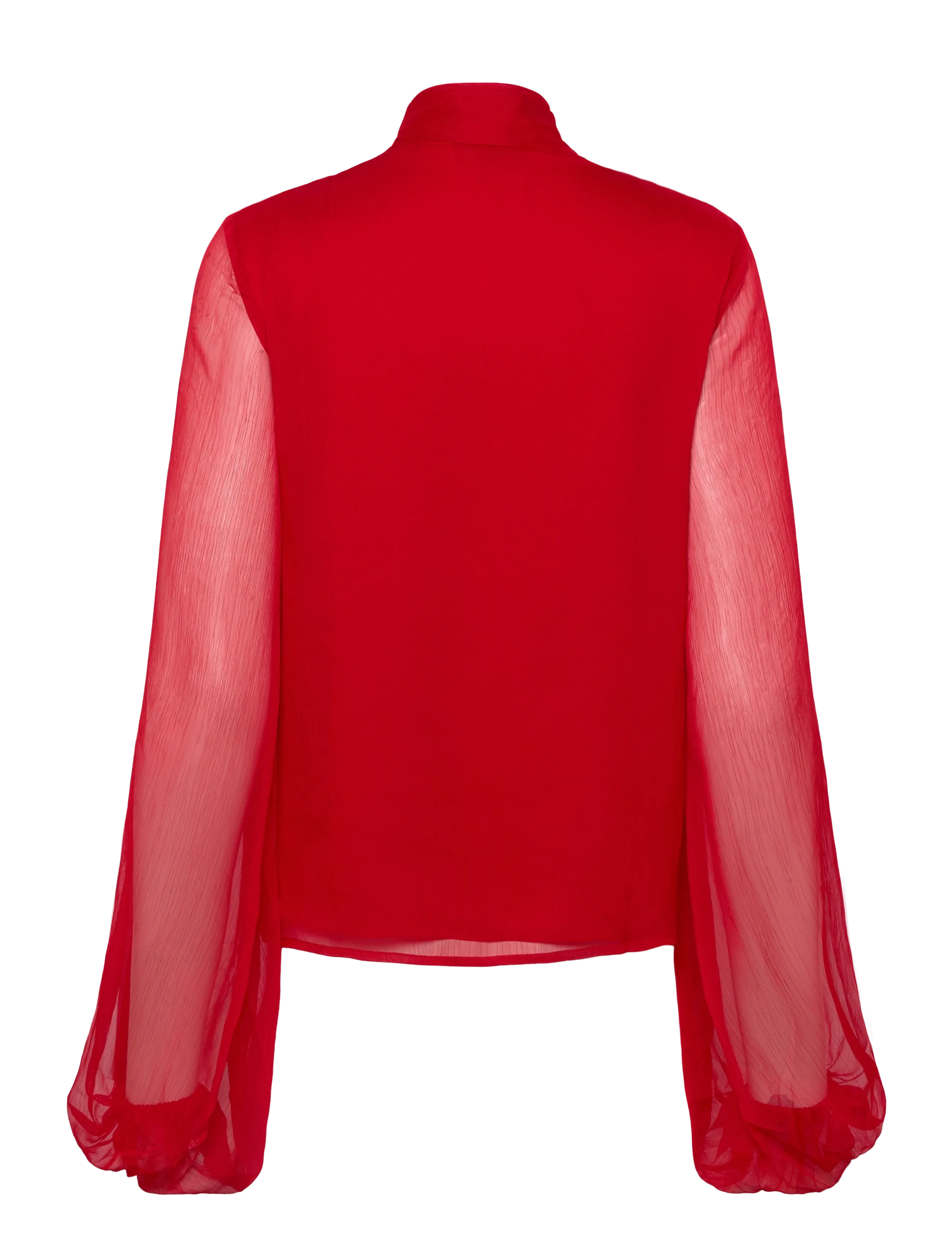Bardot - SOLACE TIE FRONT BLOUSE - langærmede bluser - deep red - 2