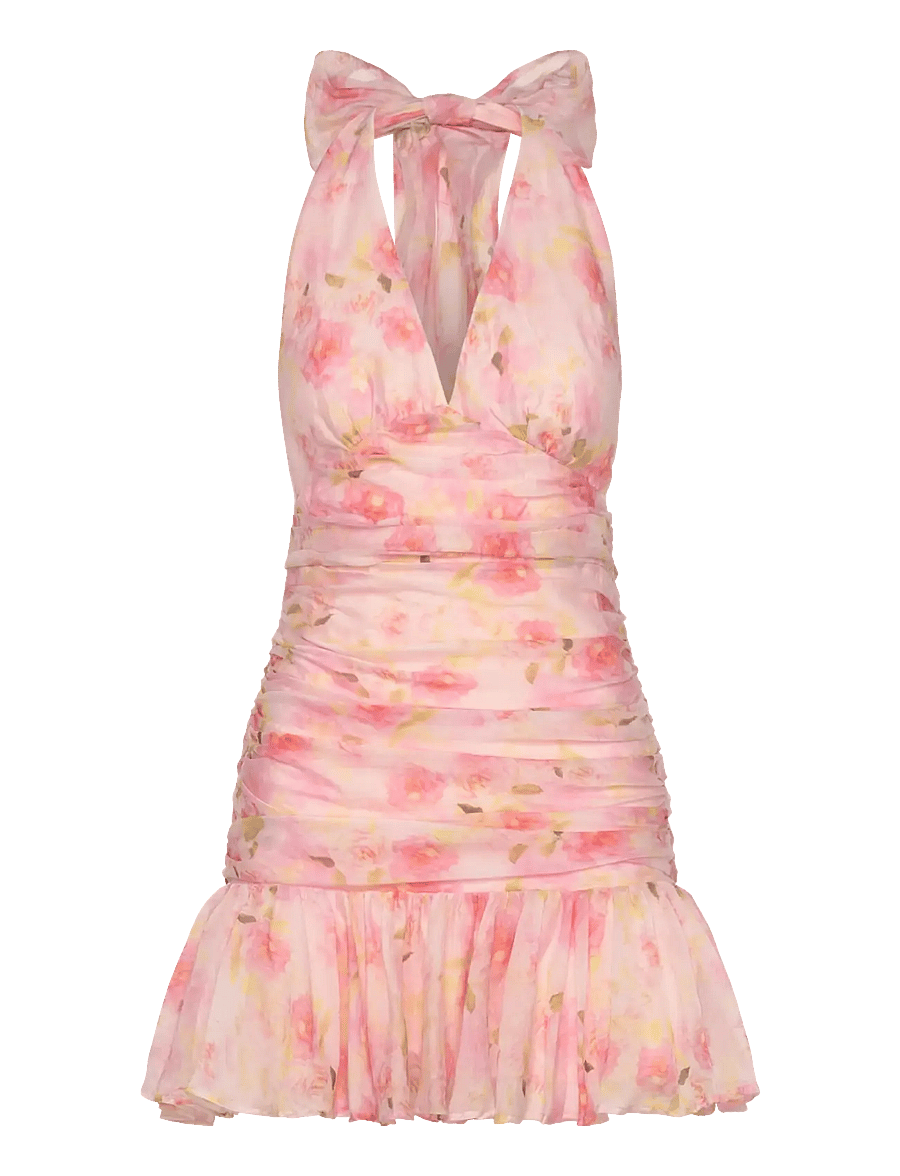 bardot mave halter neck mini dress Bardot Mave Leopard Print Halter Neck Mini Dress