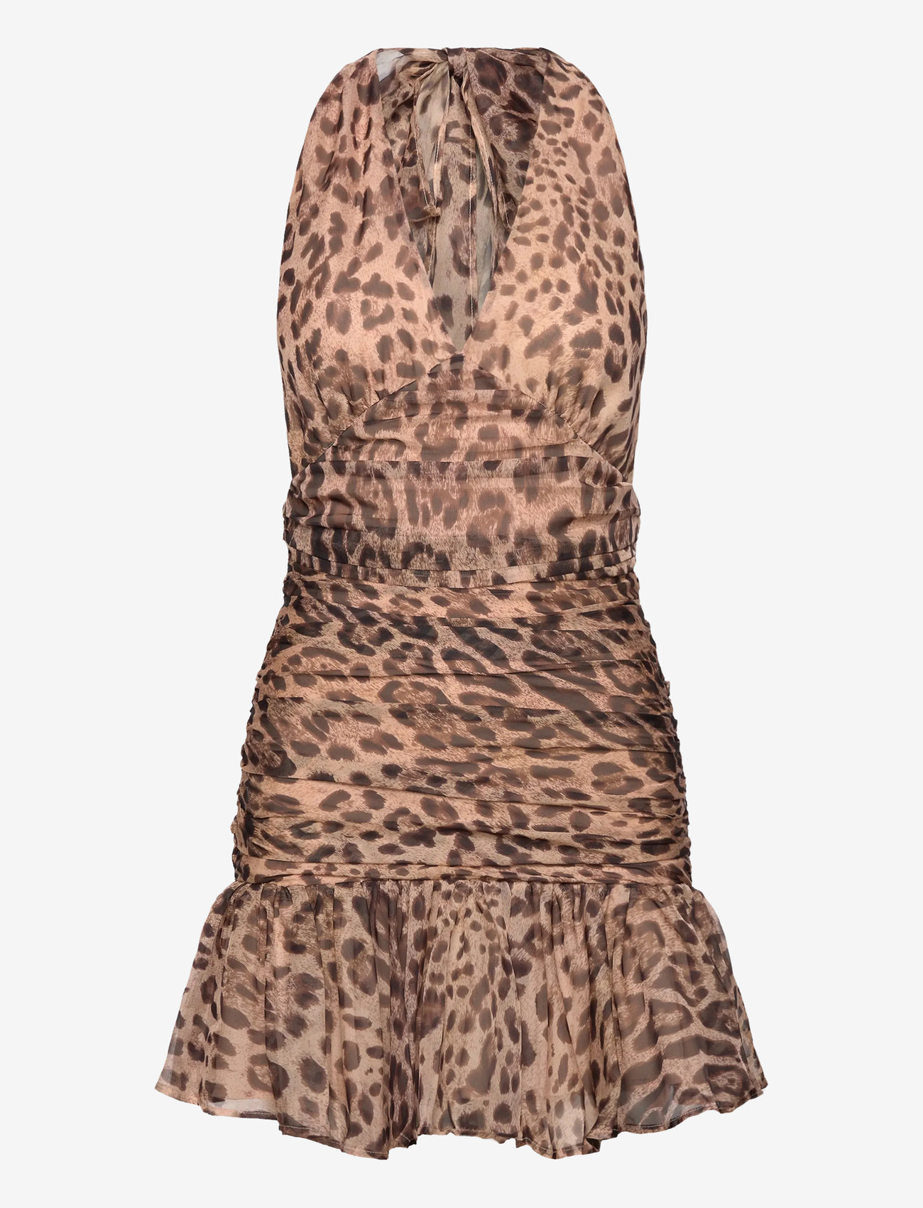 Bardot - MAVE HALTER NECK MINI DRESS - b leopard - 1
