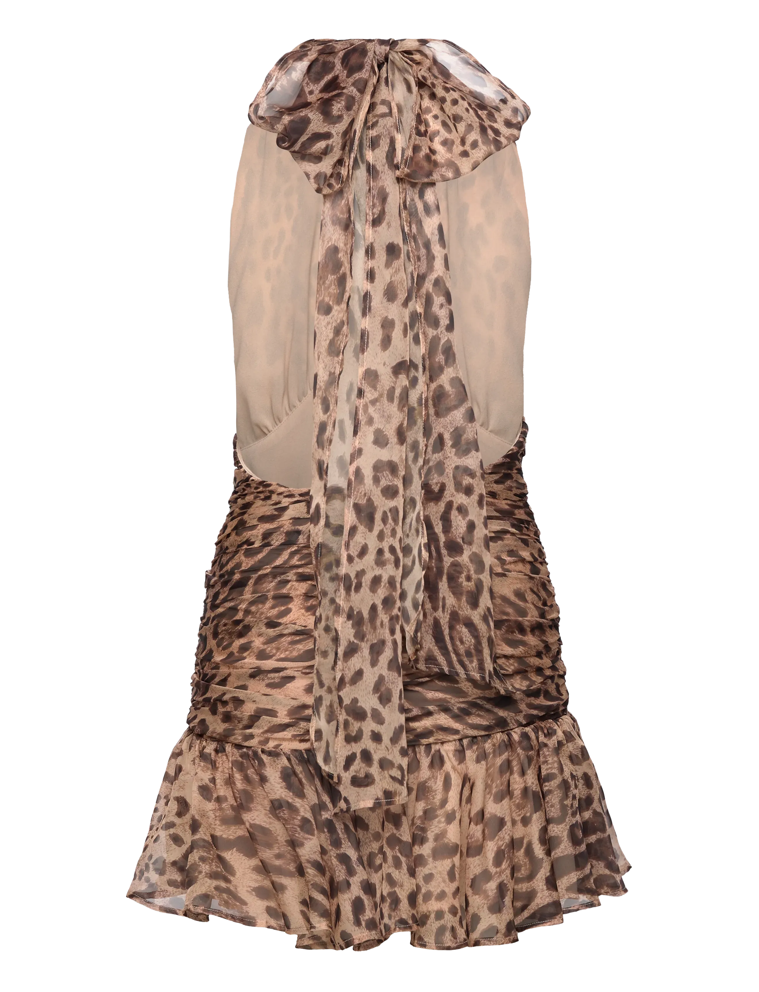 Bardot - MAVE HALTER NECK MINI DRESS - b leopard - 2