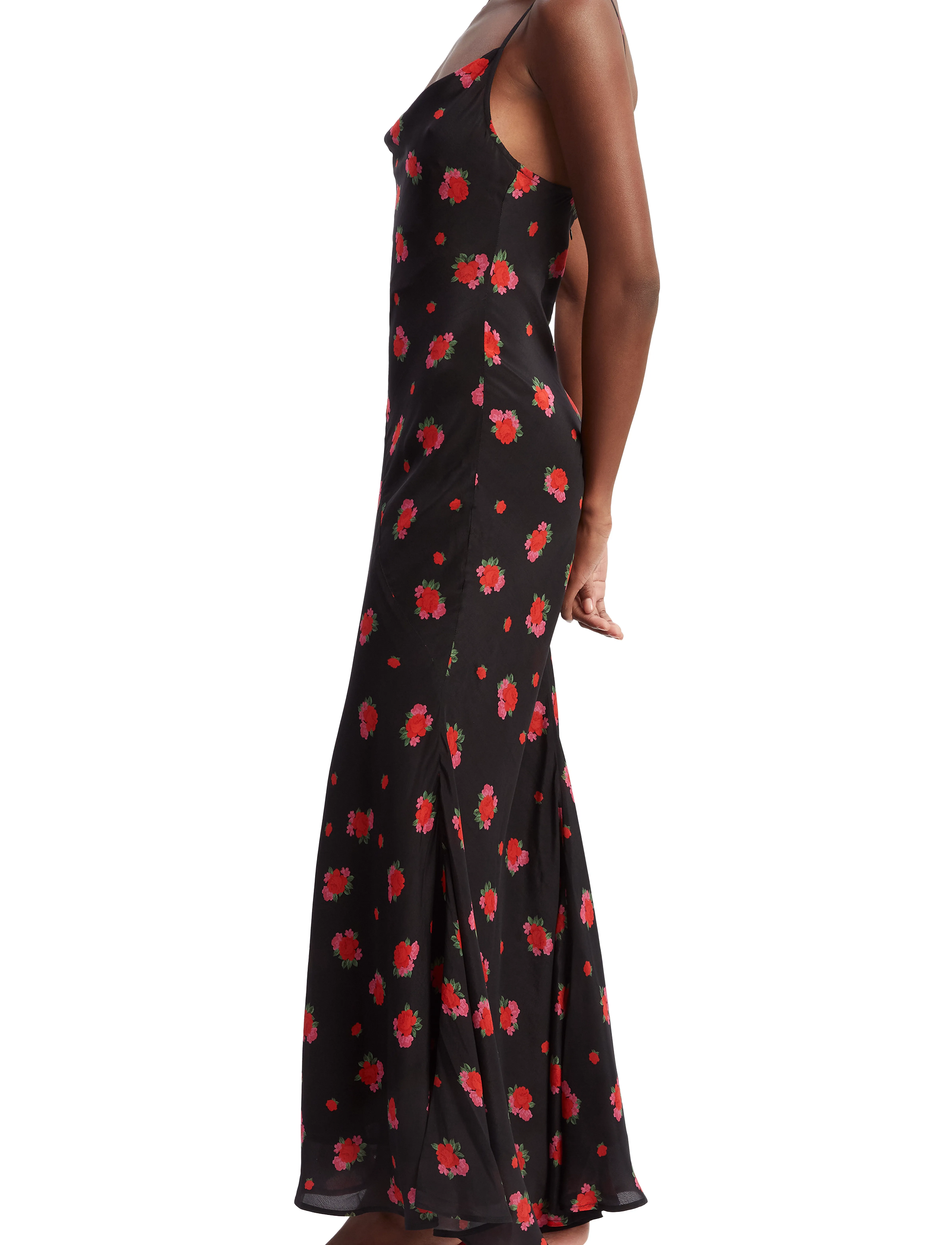 Bardot - MONROE COWL NECK MAXI DRESS - black floral - 5