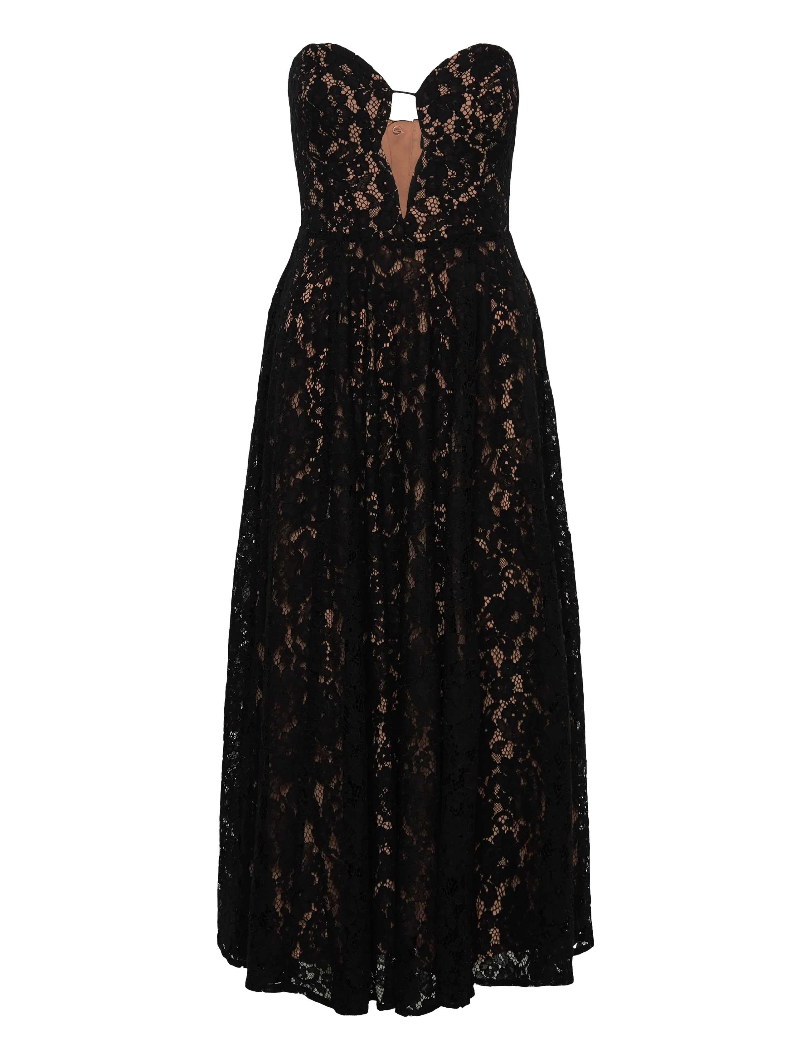 BARDOT Opal Volume Strickjacke Midi Kleid Schwarz - 34 - Damen