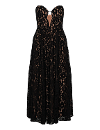 bardot opal strapless midi dress Opal Volume Midi Dress In Black