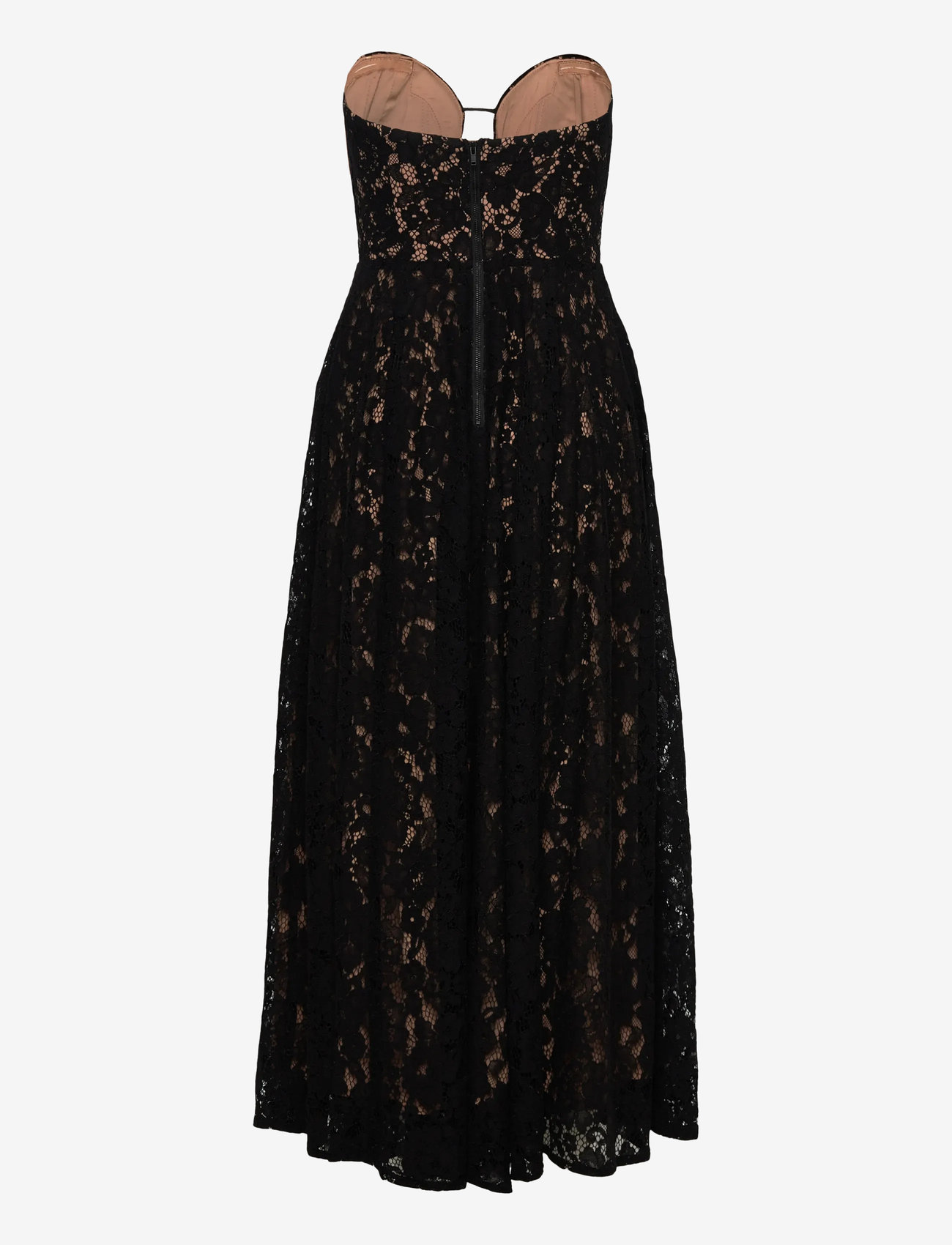 Bardot - OPAL VOLUME LACE MIDI DRESS - partíkjólar - black - 2