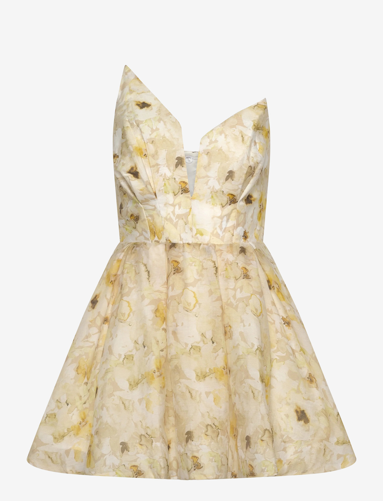 Bardot - ABRIELLE PRINTED MINI DRESS - peokleidid - yellow floral - 1