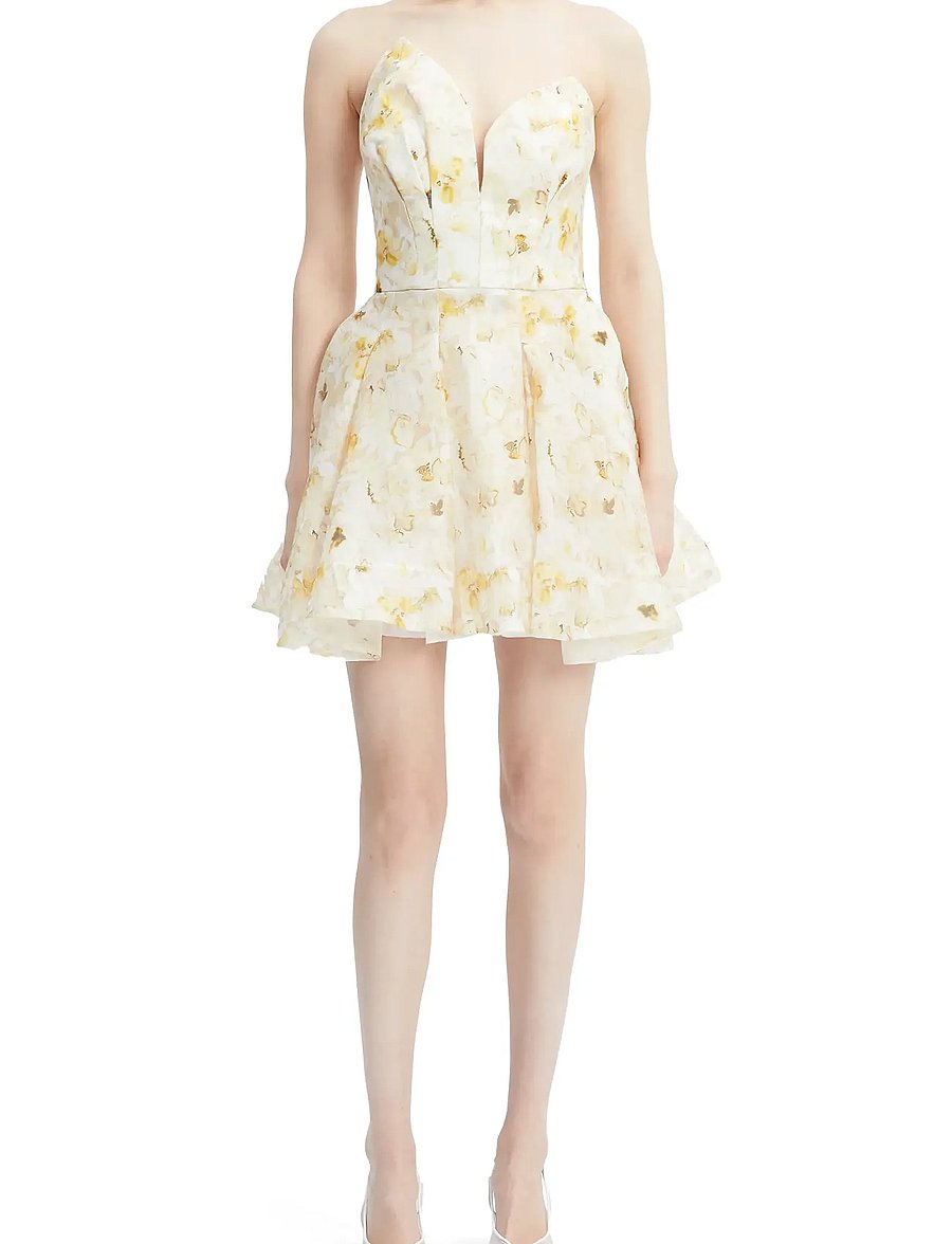 Bardot - ABRIELLE PRINTED MINI DRESS - festkjoler - yellow floral - 0