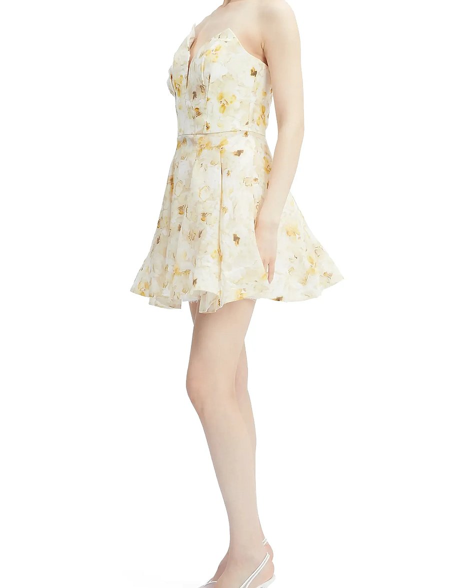 Bardot - ABRIELLE PRINTED MINI DRESS - festkjoler - yellow floral - 3