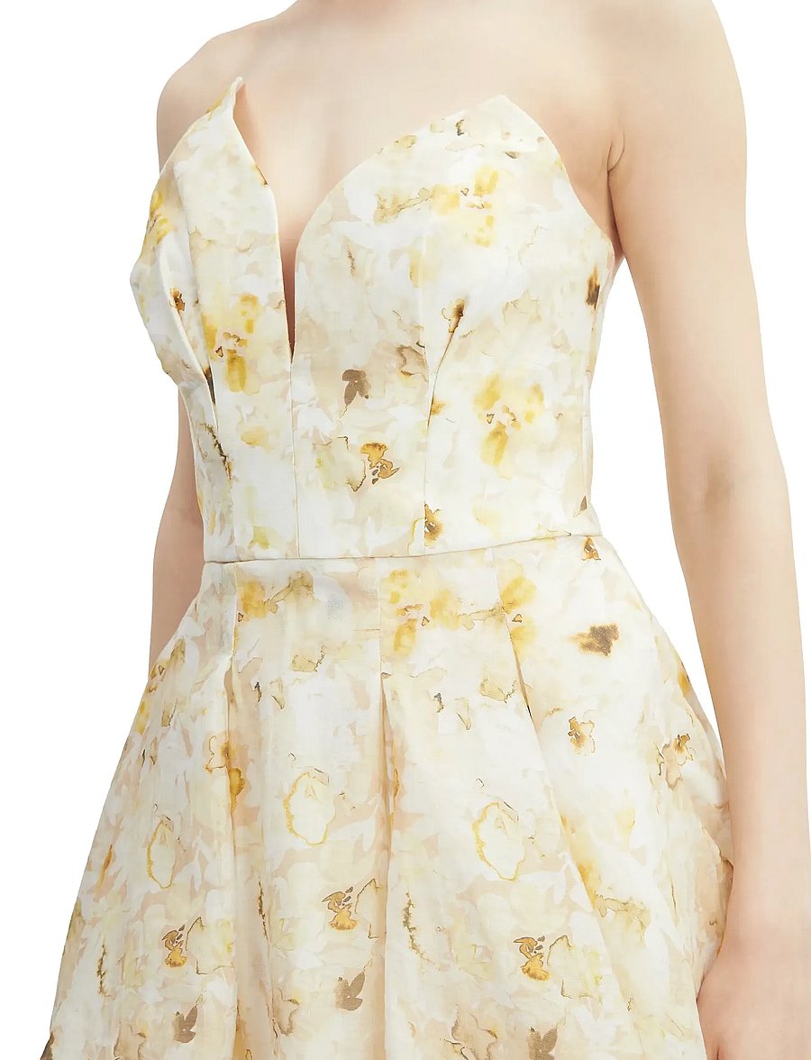 Bardot - ABRIELLE PRINTED MINI DRESS - festkjoler - yellow floral - 5