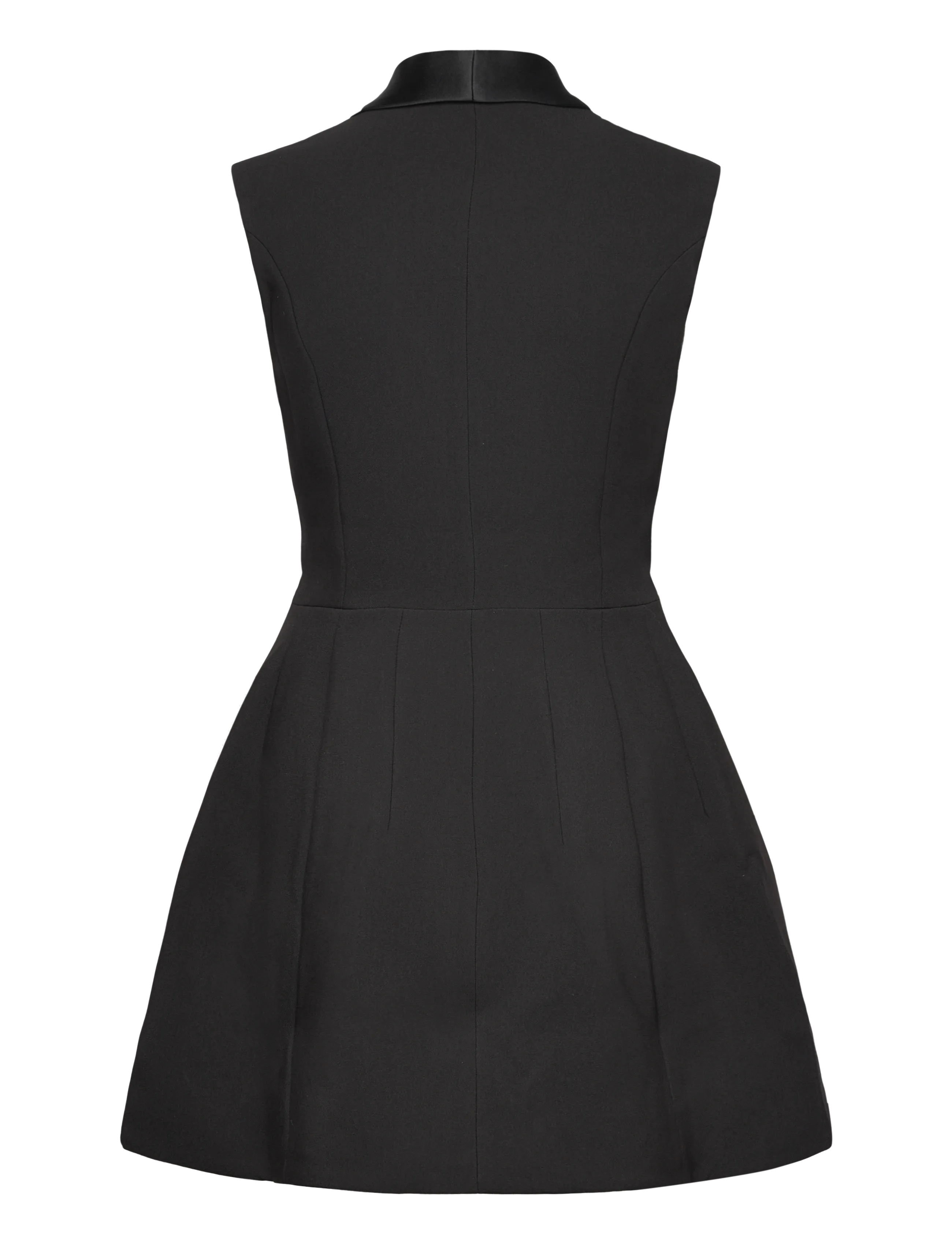 Bardot - DESTENE SATIN LAPEL MINI DRESS - black - 2