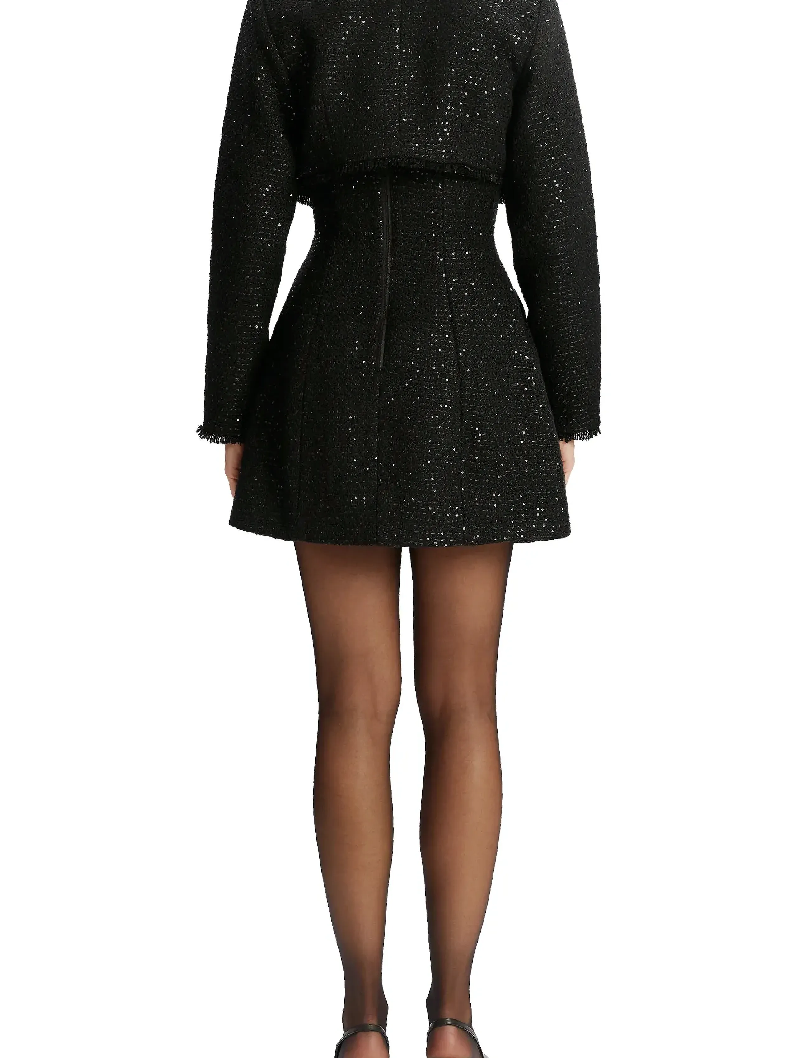Bardot - KAROLINE BOUCLE CROPPED JACKET - festmode zu outlet-preisen - black - 4
