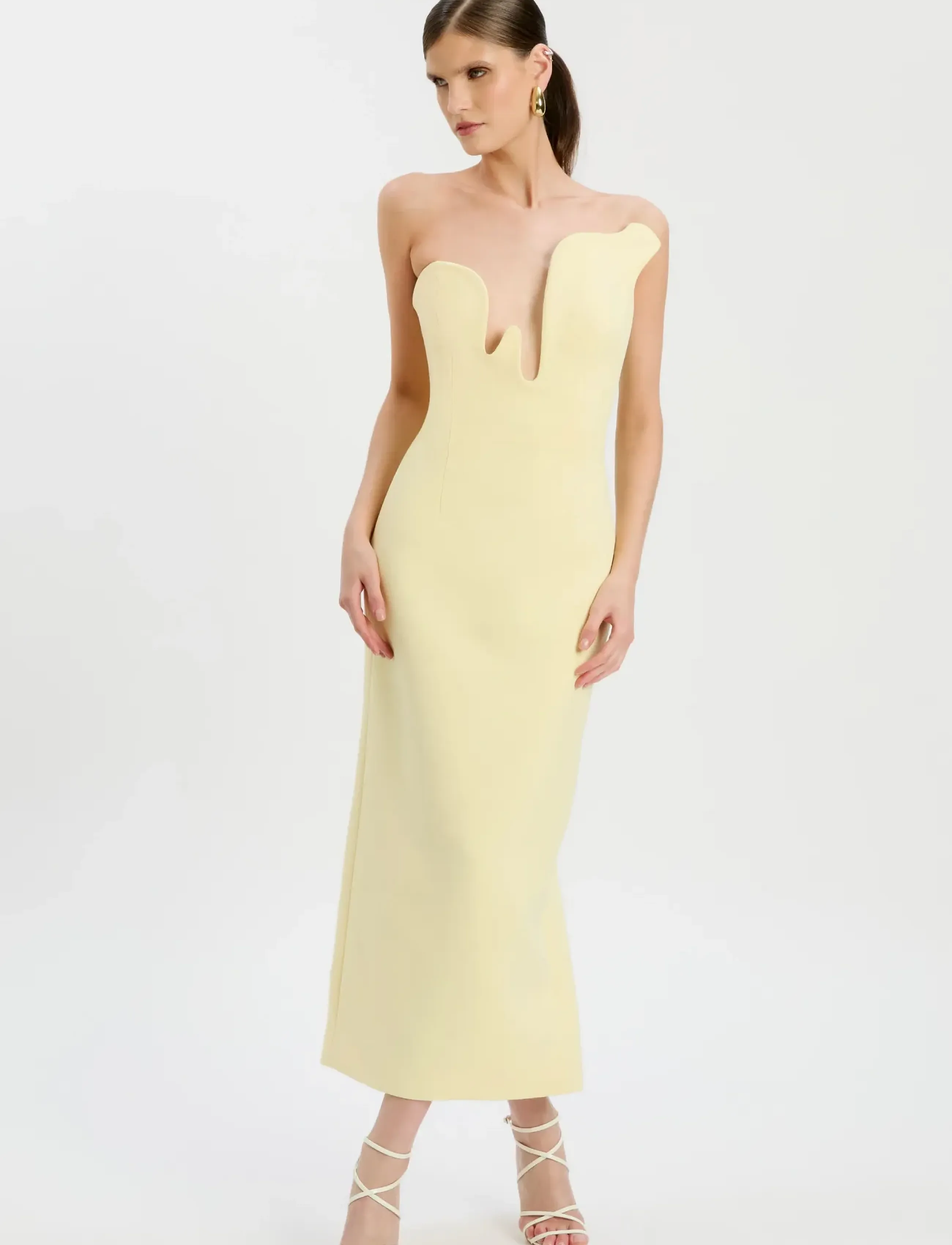 Bardot ROSALYN MIDI DRESS - Midi Dresses - CANARY YLW / yellow