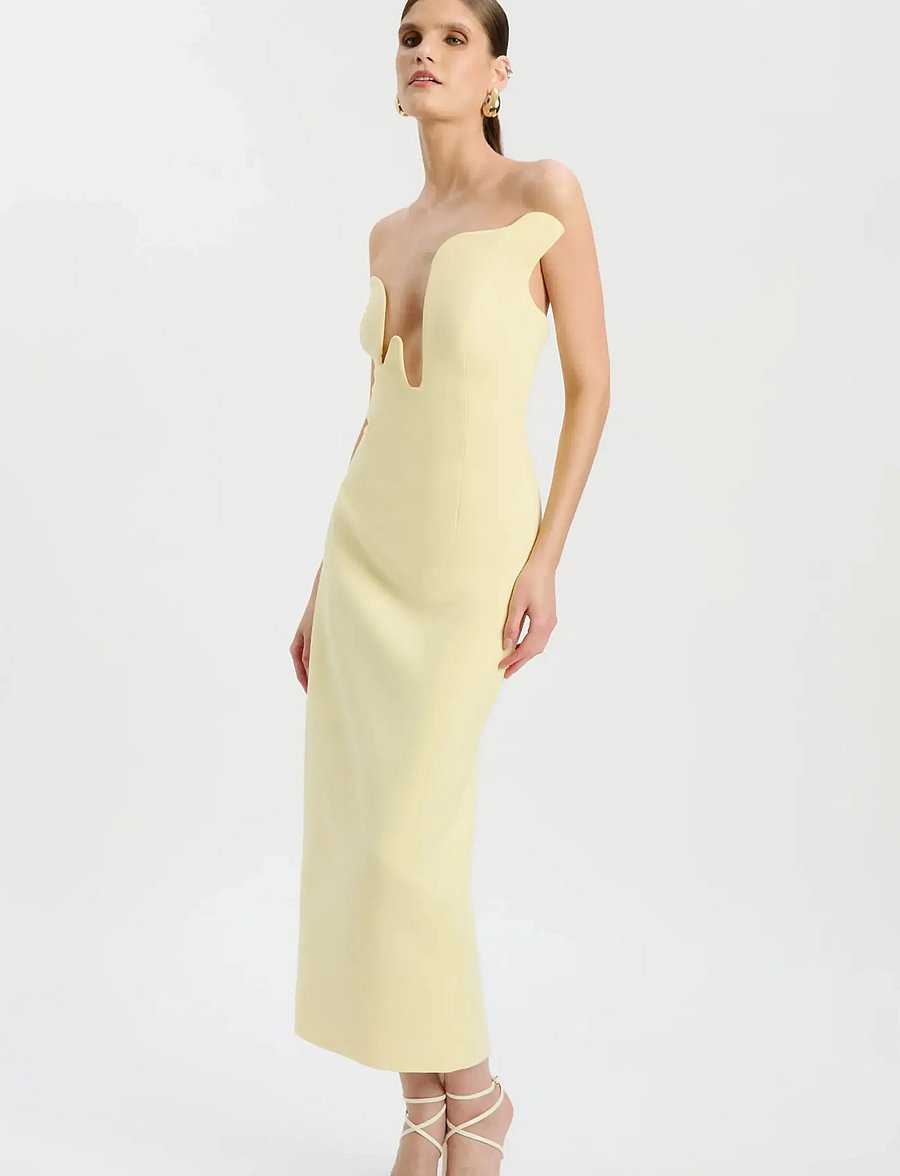 Bardot - ROSALYN MIDI DRESS - etuikleider - canary ylw - 5