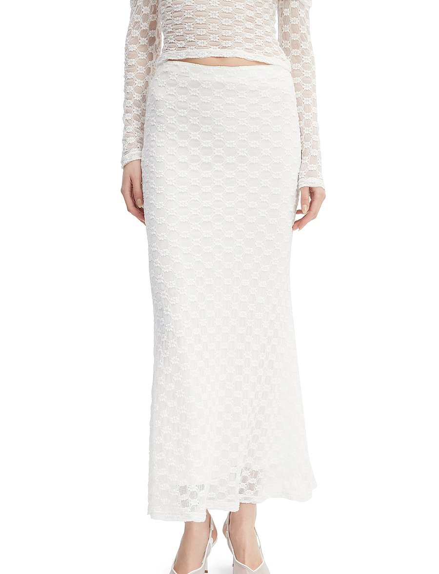 Bardot - ADONI MID RISE MAXI SKIRT - maxi röcke - orchid wht - 5
