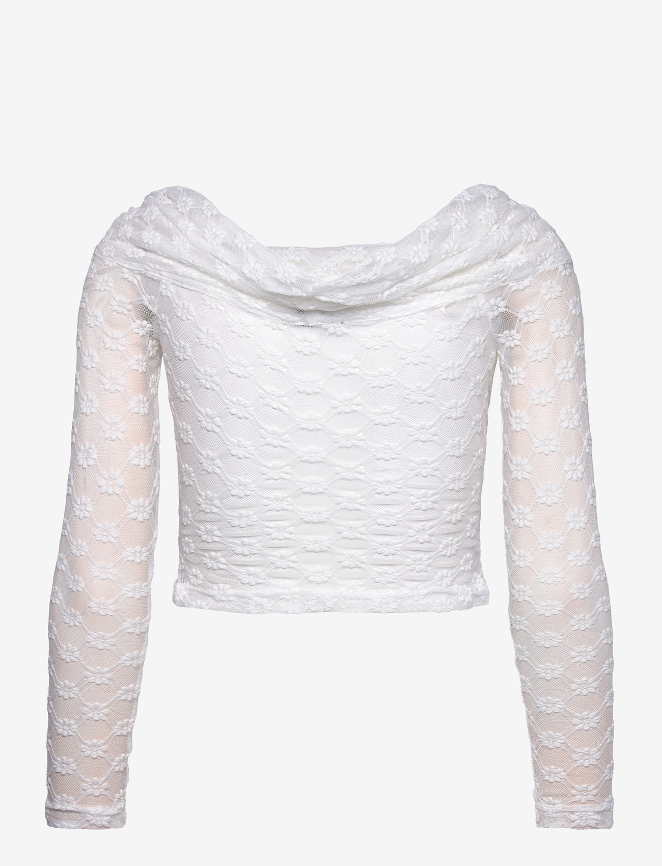 Bardot - ADONI OFF SHOULDER TOP - pikkade varrukatega alussärgid - orchid wht - 2