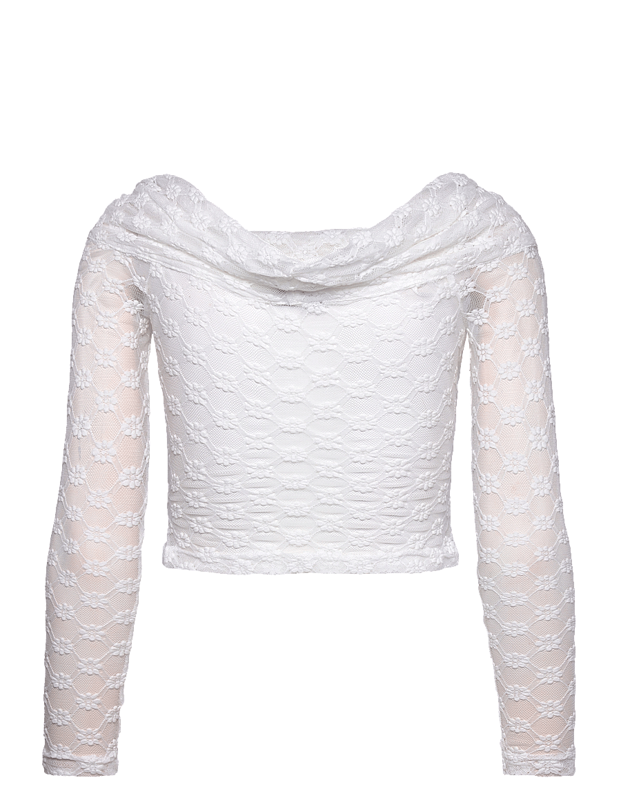 Bardot - ADONI OFF SHOULDER TOP - langärmlige tops - orchid wht - 2