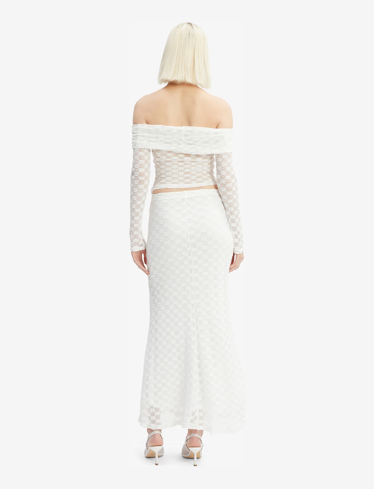 Bardot - ADONI OFF SHOULDER TOP - pikkade varrukatega alussärgid - orchid wht - 5