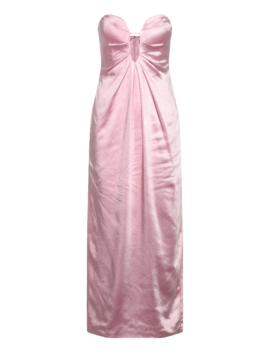 Bardot - CLEA SATIN MAXI DRESS - maxiklänningar - petal pink - 0