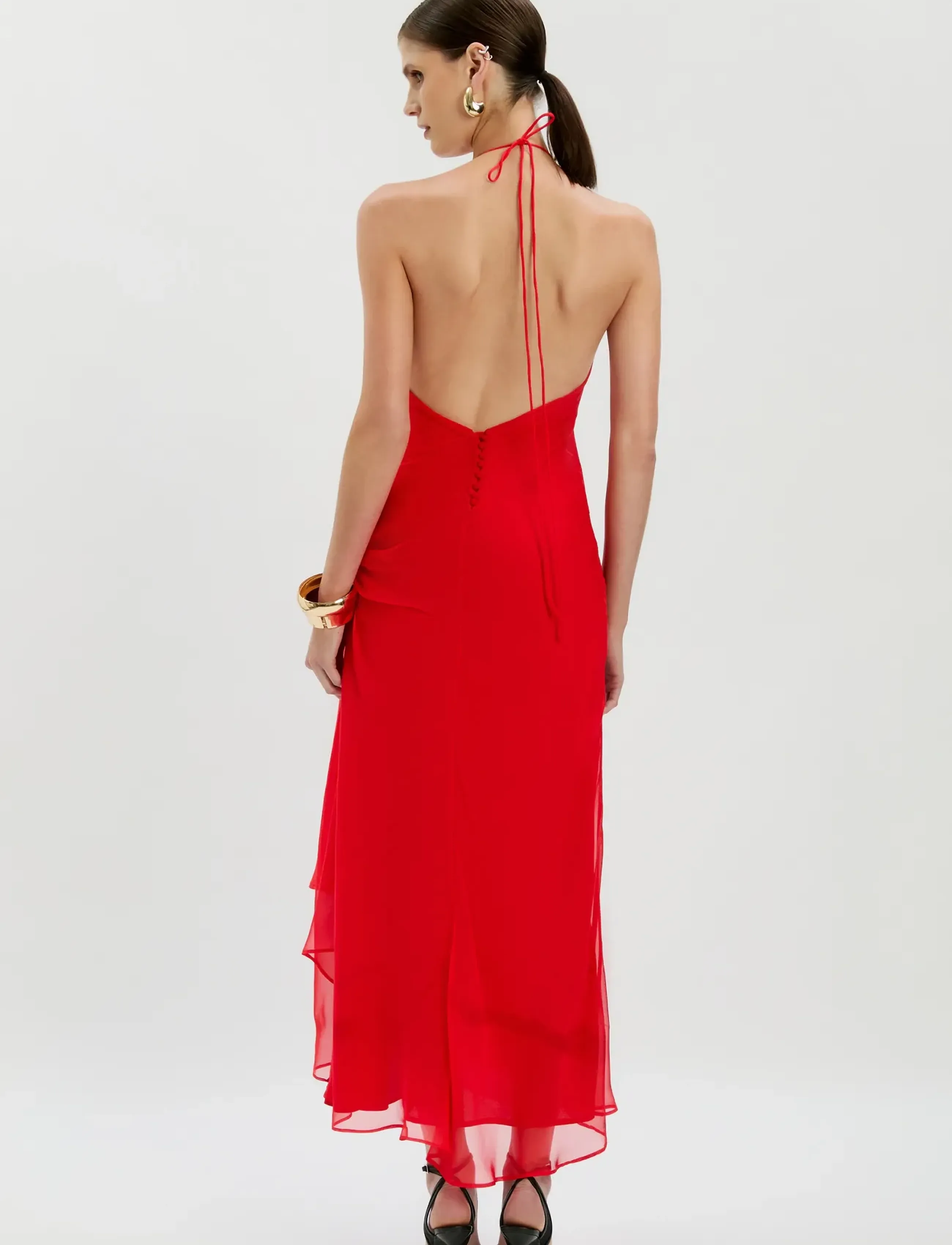 Bardot CYREL CUT OUT MAXI DRESS - Abendkleider - FIRE RED / red