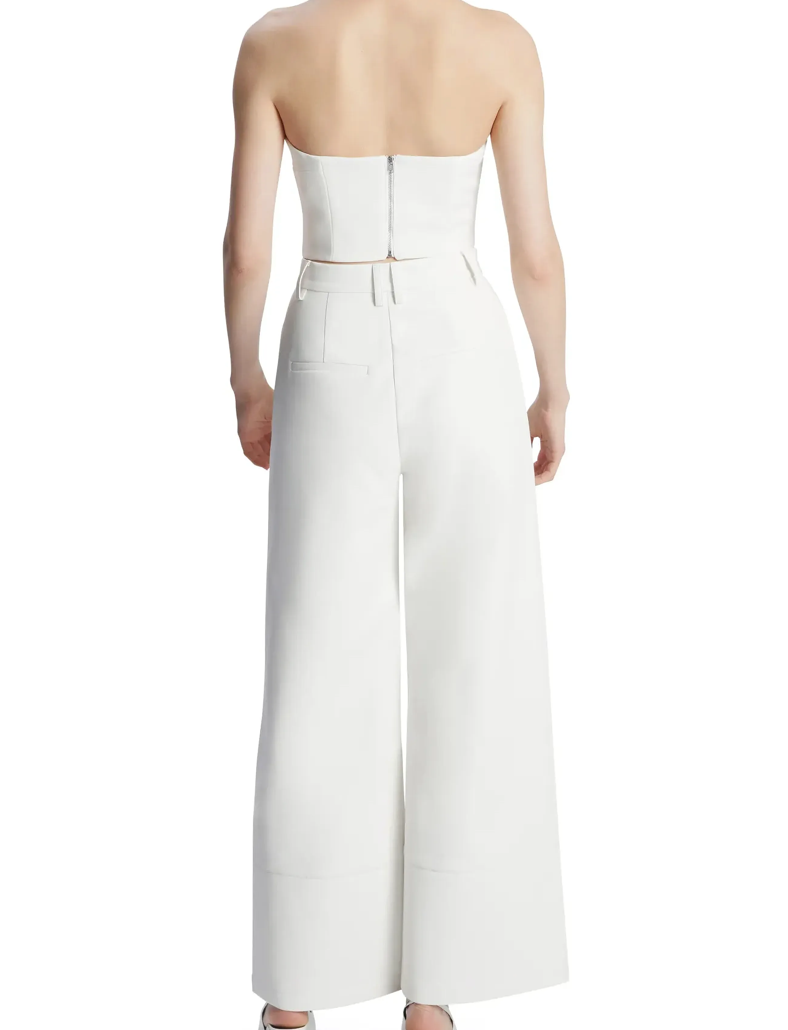 Bardot - DELPHI STRAPLESS CROP TOP - orchid wht - 4