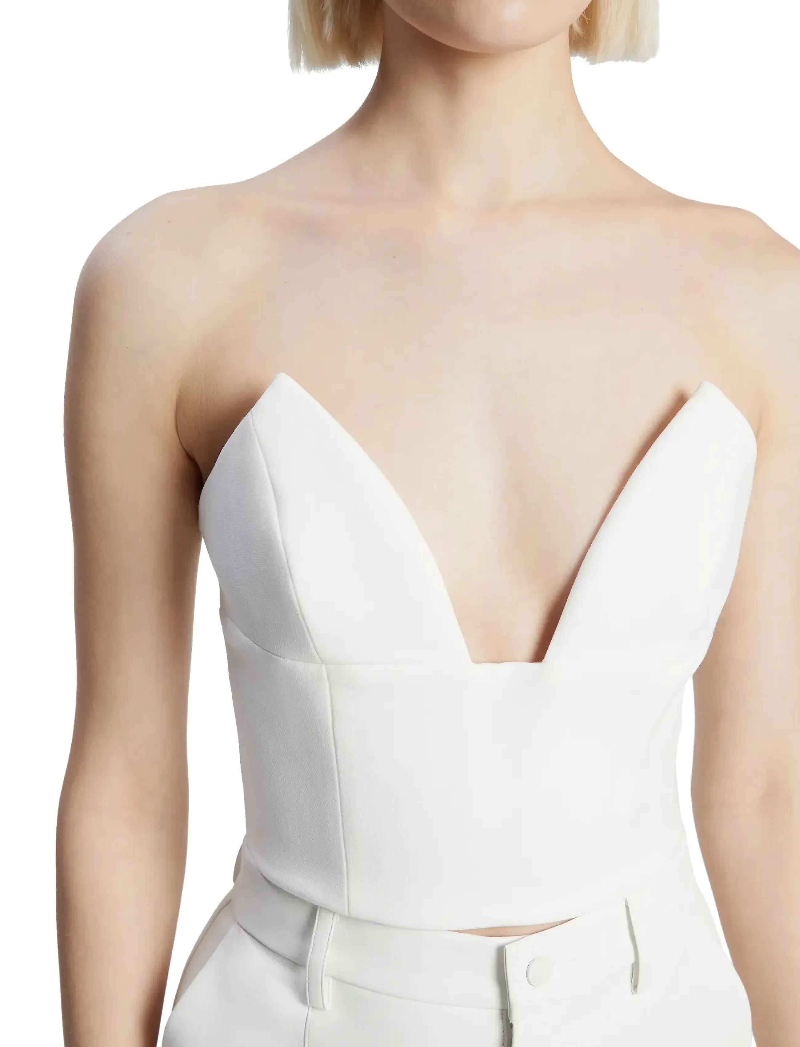 Bardot - DELPHI STRAPLESS CROP TOP - orchid wht - 5