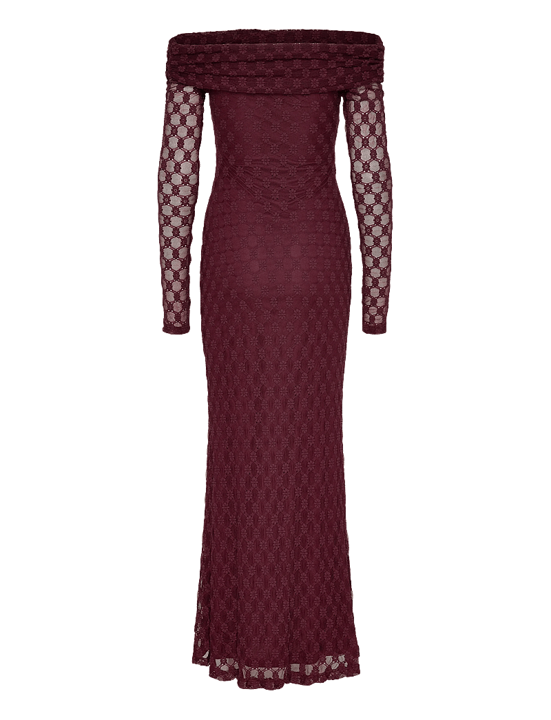 Bardot - ADONI OFF SHOULDER MAXI DRESS - abendkleider - deep plum - 1