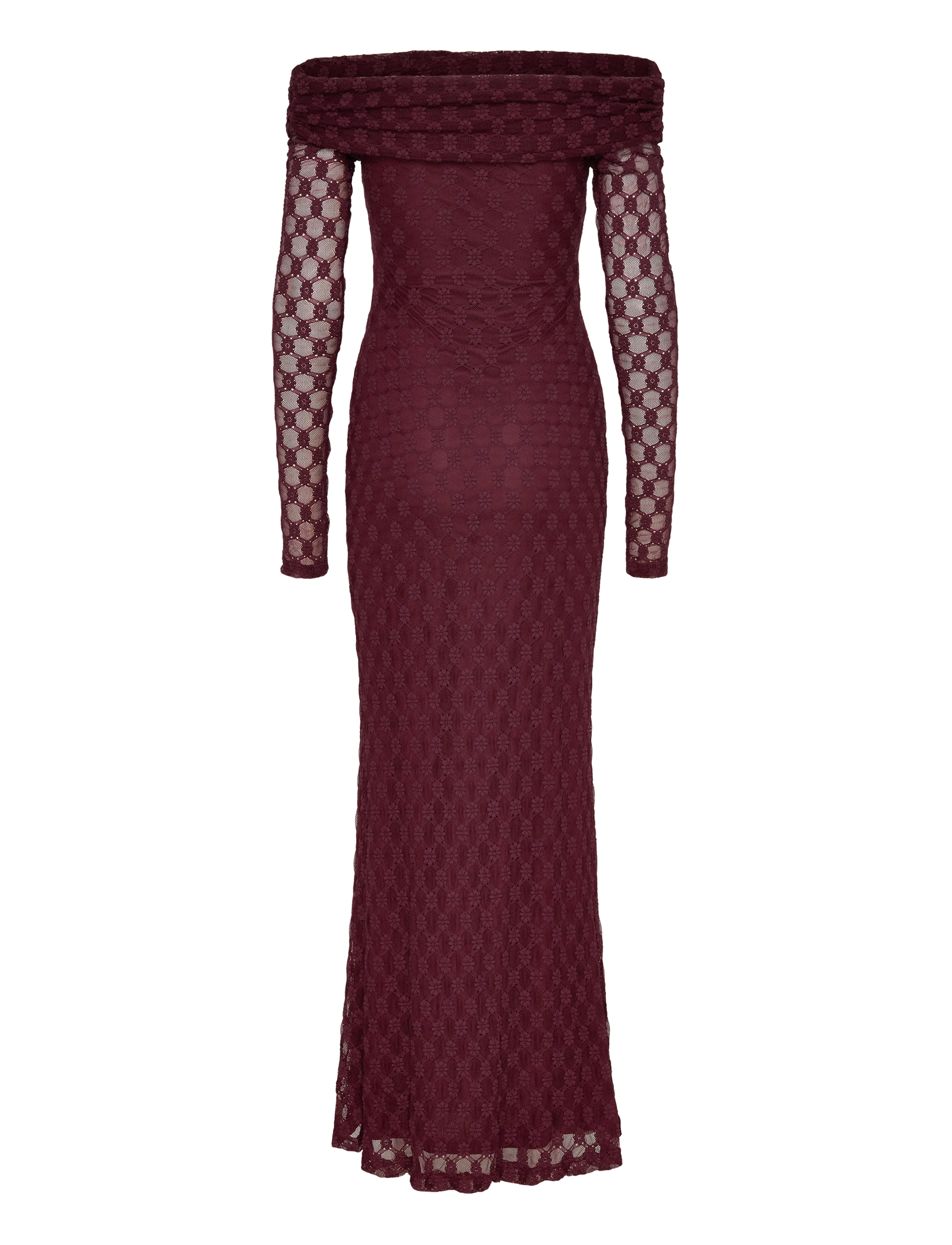 Bardot - ADONI OFF SHOULDER MAXI DRESS - evening dresses - deep plum - 2