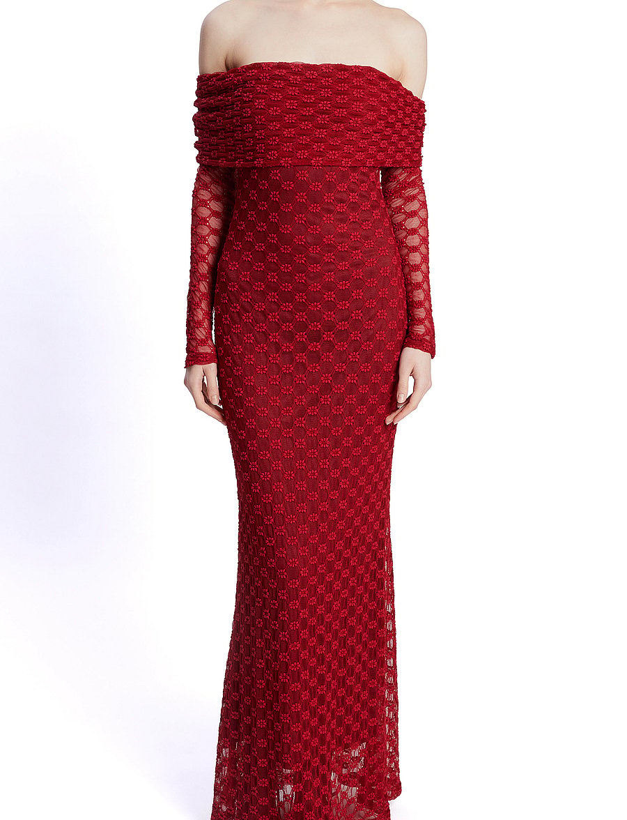 Bardot - ADONI OFF SHOULDER MAXI DRESS - evening dresses - deep red - 0