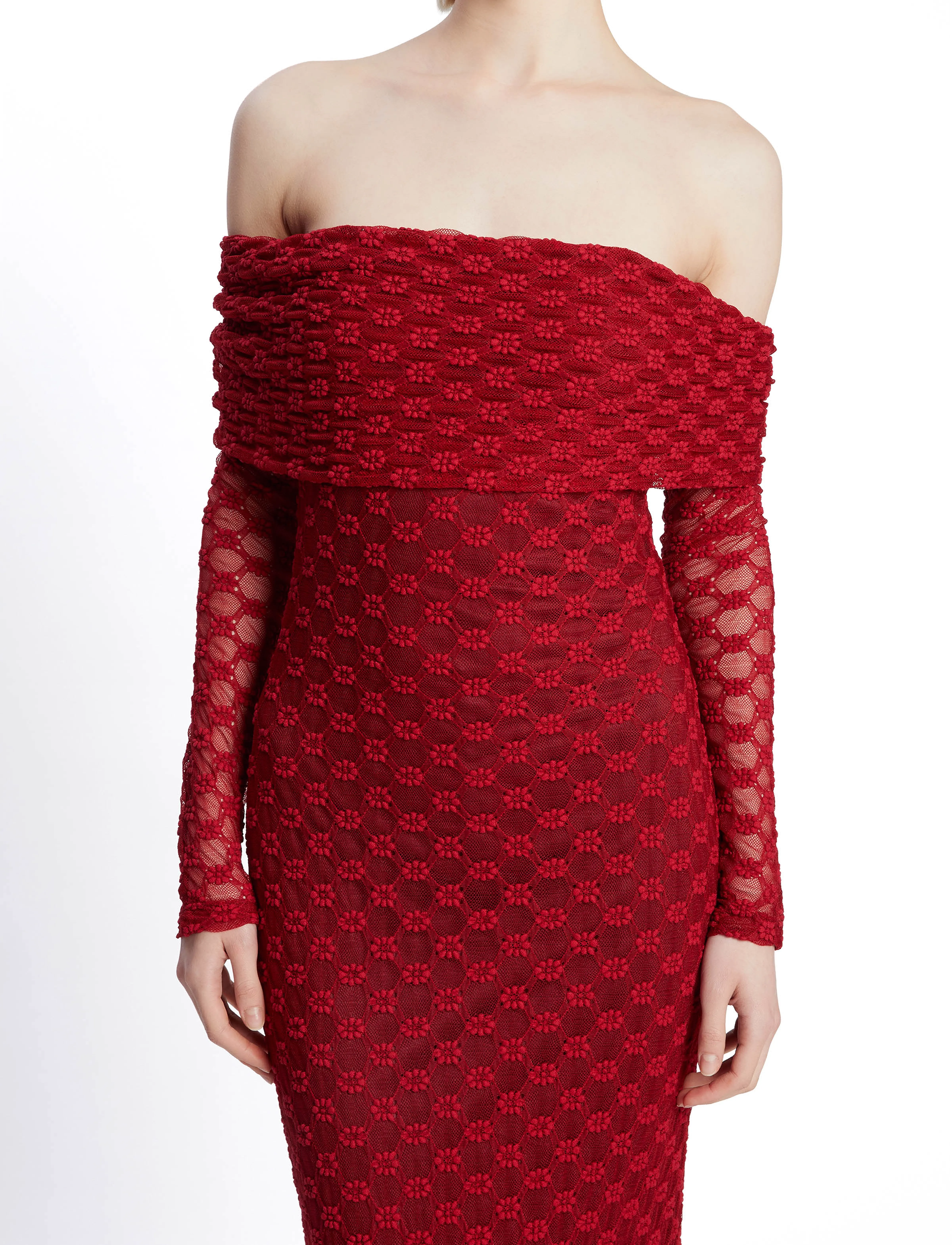 Bardot - ADONI OFF SHOULDER MAXI DRESS - evening dresses - deep red - 5