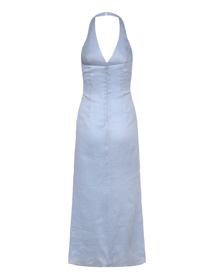 bardot paola halter midi dress Paola Halter Linen Midi Dress (Women)