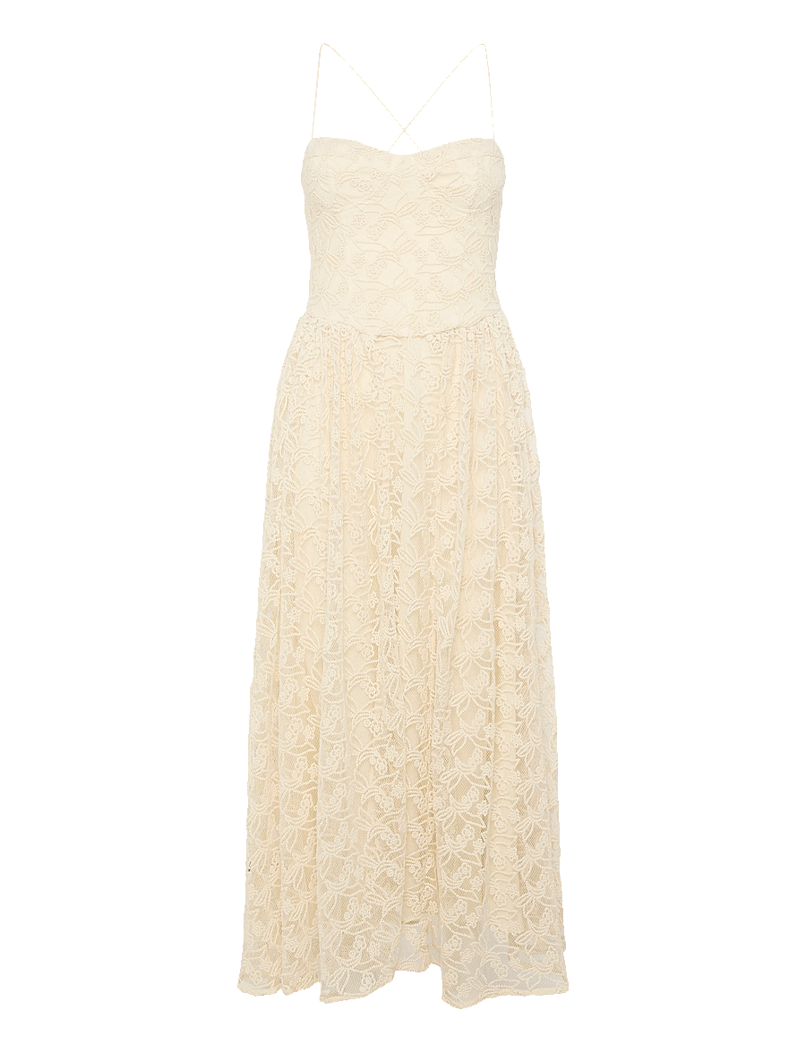 Bardot - ESTIE BRODERIE MAXI DRESS - spitzenkleider - lt beige - 1