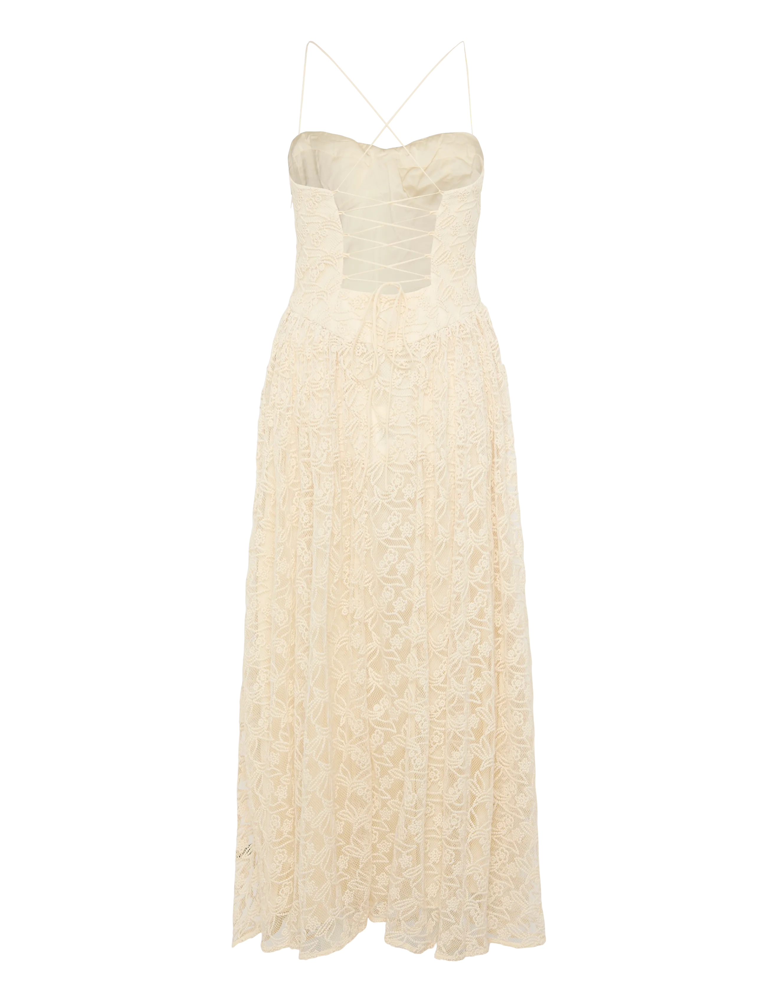 Bardot - ESTIE BRODERIE MAXI DRESS - blondekjoler - lt beige - 2