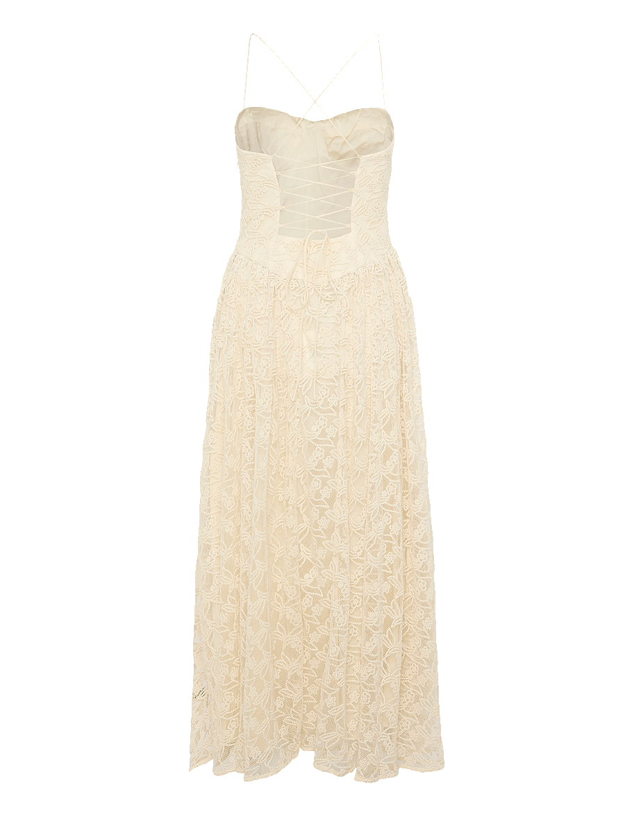 Bardot - ESTIE BRODERIE MAXI DRESS - spitzenkleider - lt beige - 2