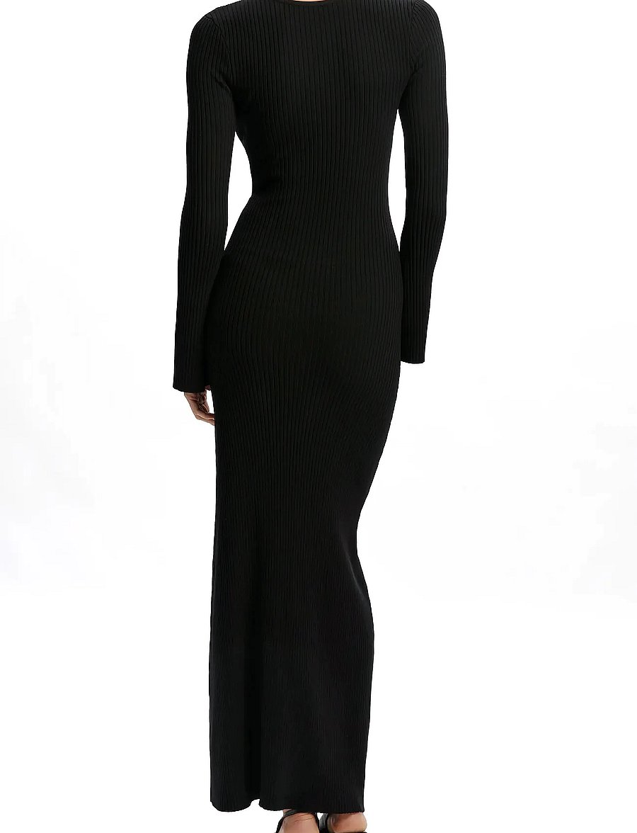 Bardot - NAUTICO KNIT MAXI DRESS - strickkleider - black - 4