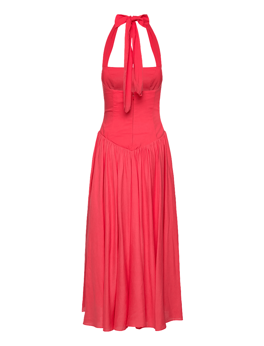 Bardot - MARABELLA HALTER MAXI DRESS - cocktailkleider - melon - 2