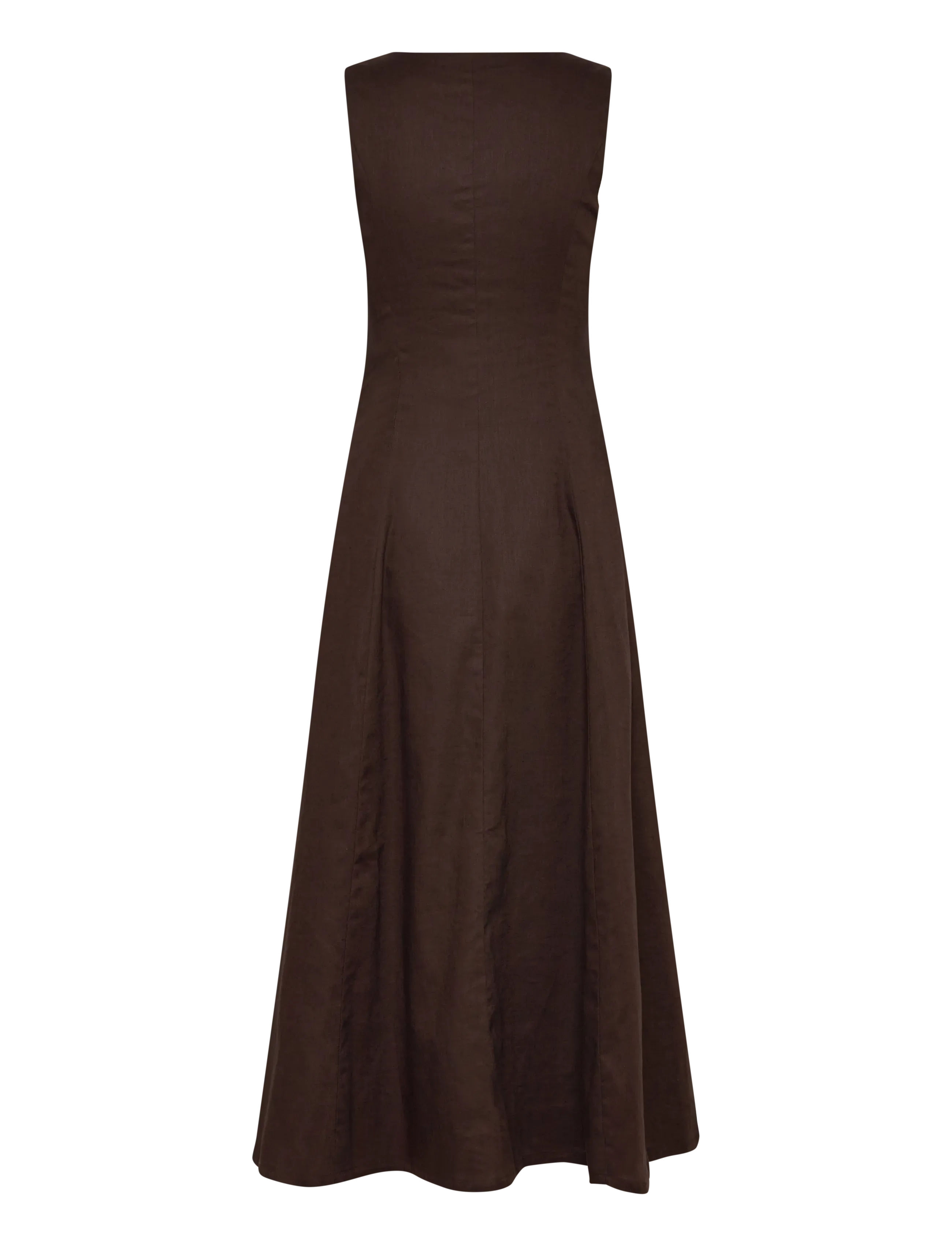 Bardot - CORDELIA LINEN MIDI DRESS - chocolate - 2