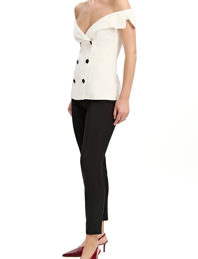 Bardot - ELIORA BUTTON FRONT LINEN TOP - orchid wht - 3