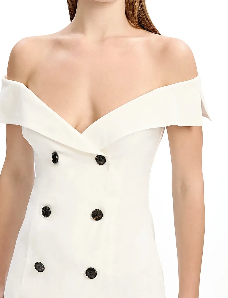 Bardot - ELIORA BUTTON FRONT LINEN TOP - orchid wht - 5