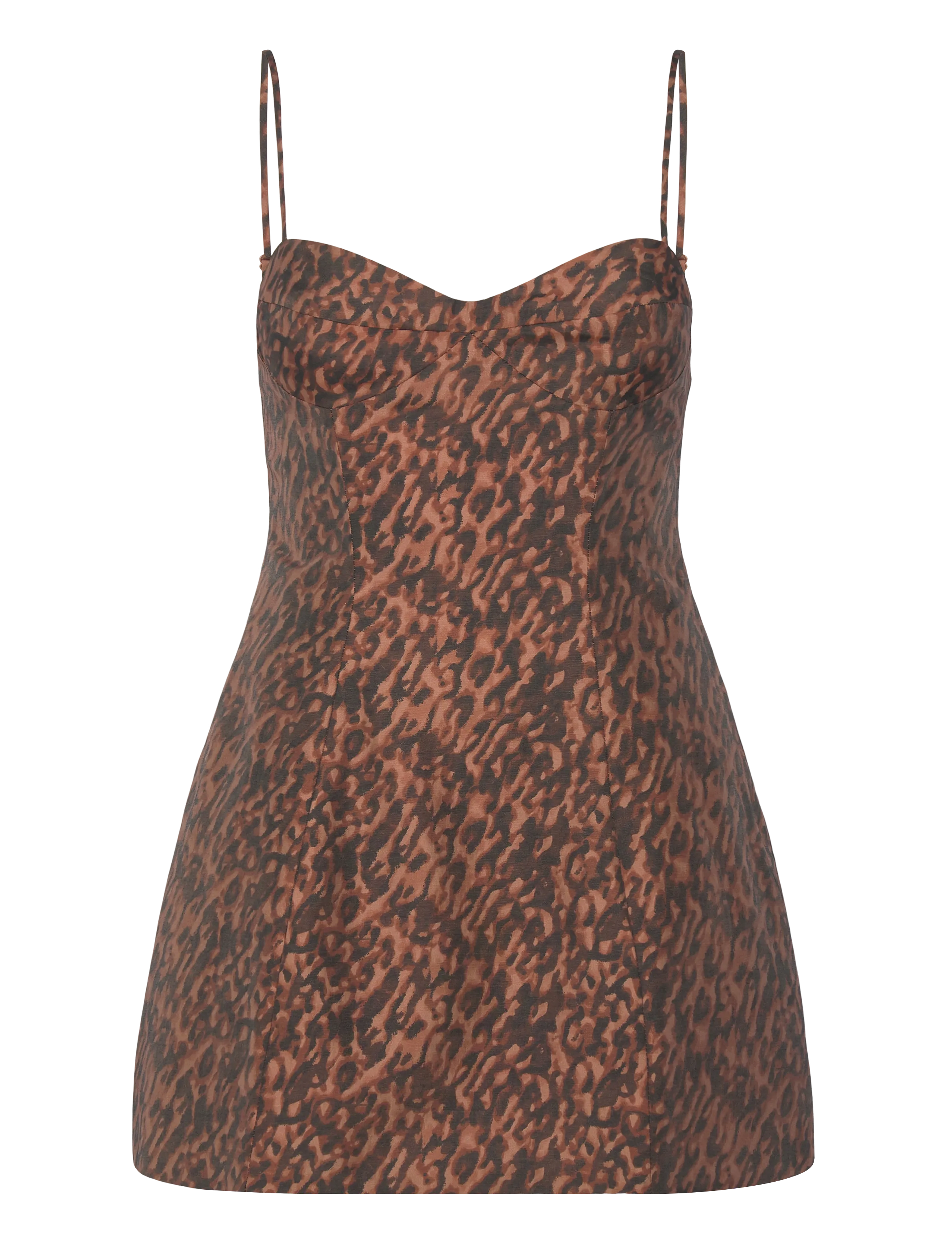 BARDOT Marcello Hourglass Mini Kleid Braun - 38 - Damen