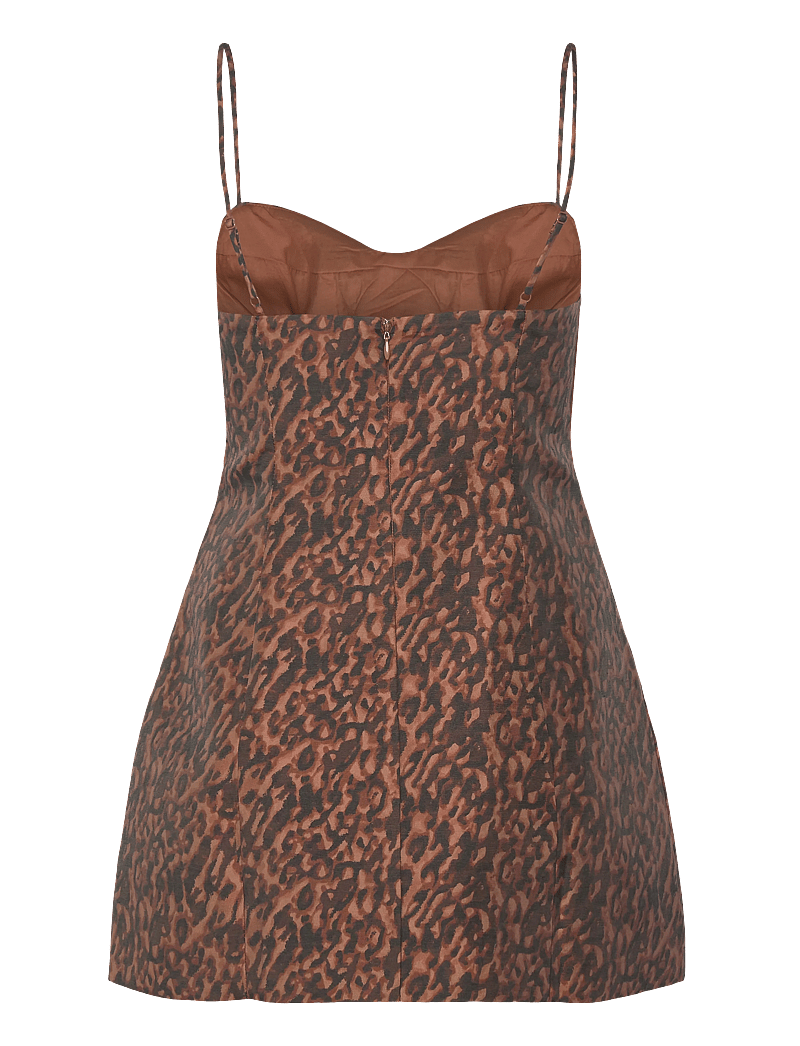 Bardot - MARCELLO HOURGLASS MINI DRESS - slip dresses - b leopard - 2