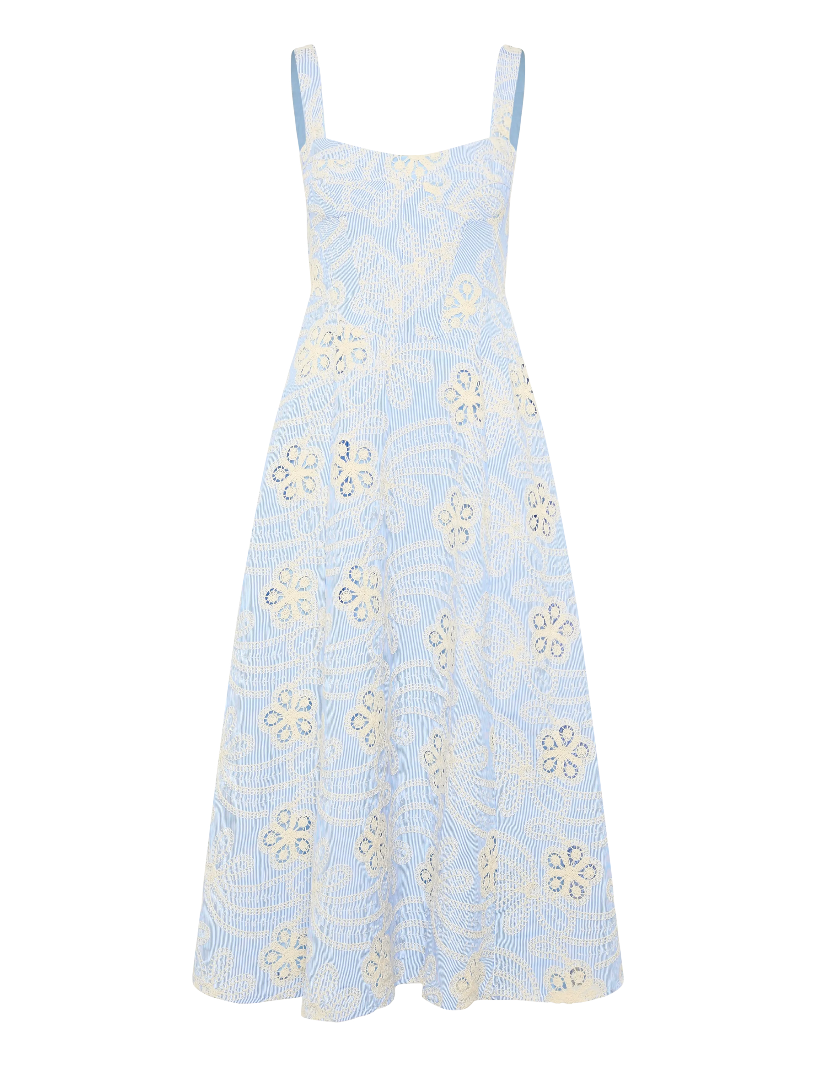 Bardot - LILAH CORSET MIDI DRESS - midikleidid - baby bl fl - 1