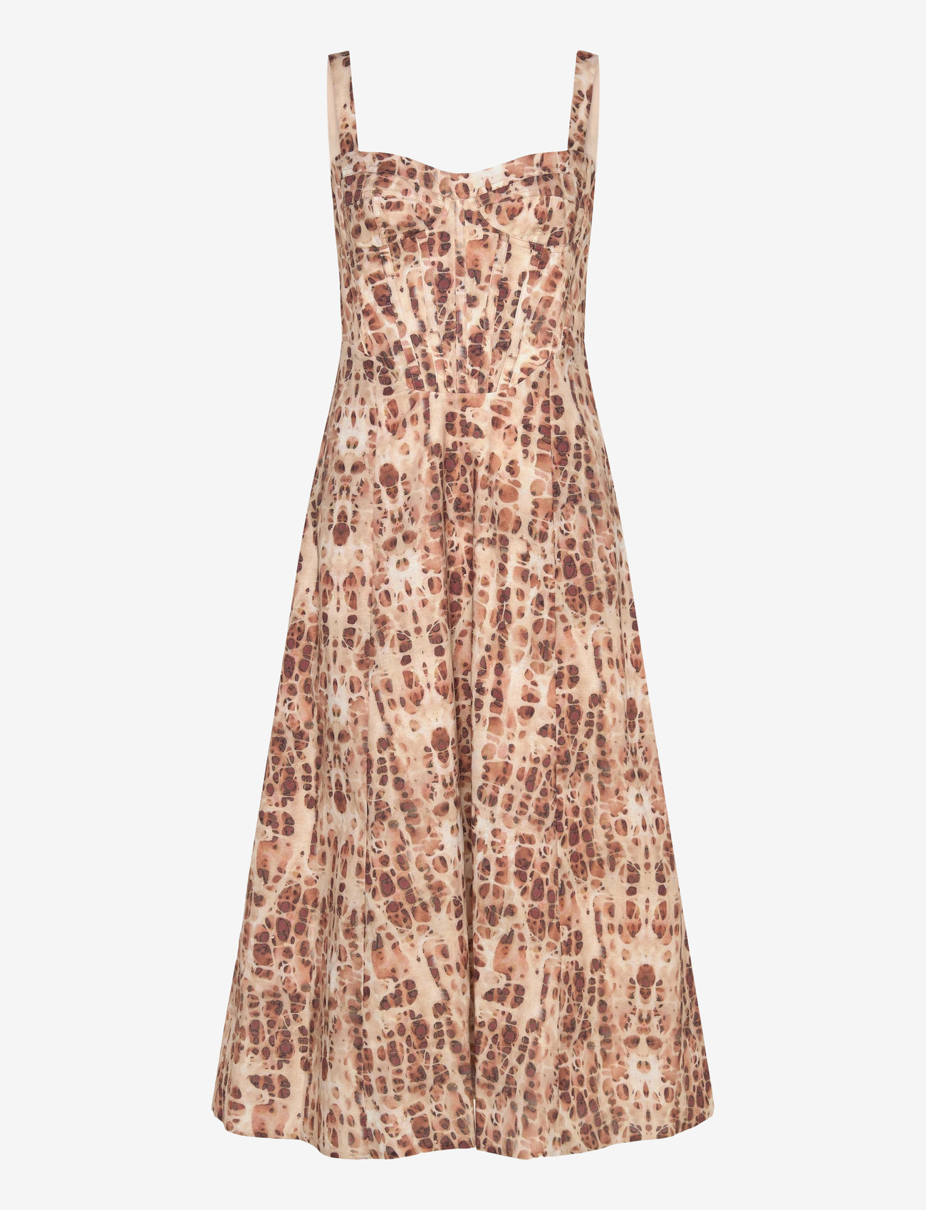 Bardot - LILAH CORSET MIDI DRESS - midiklänningar - pebble pri - 1