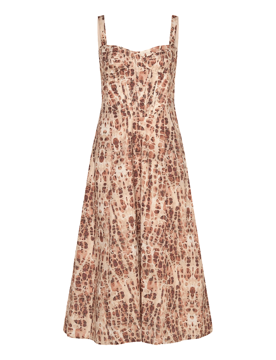 Bardot - LILAH CORSET MIDI DRESS - midi kjoler - pebble pri - 1