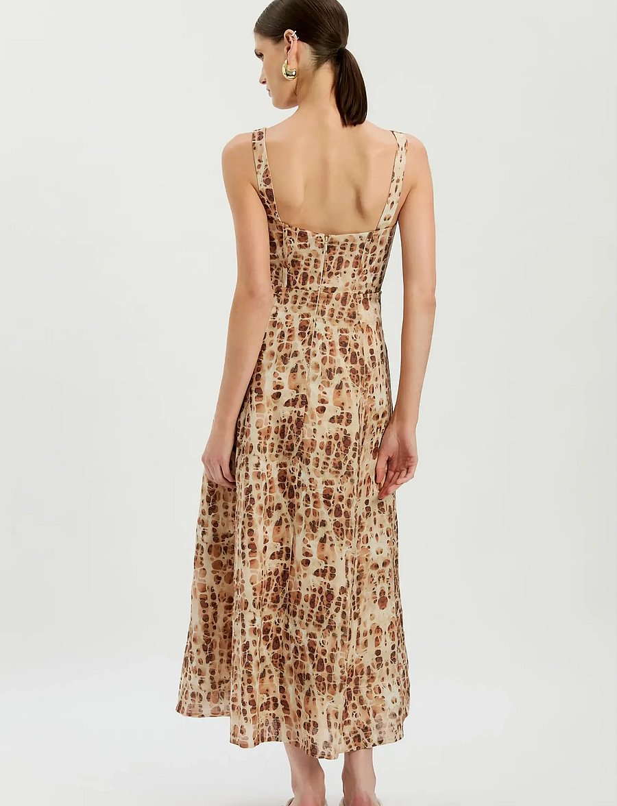 Bardot - LILAH CORSET MIDI DRESS - midi kjoler - pebble pri - 3
