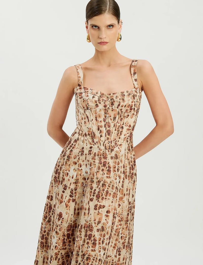 Bardot - LILAH CORSET MIDI DRESS - midiklänningar - pebble pri - 5