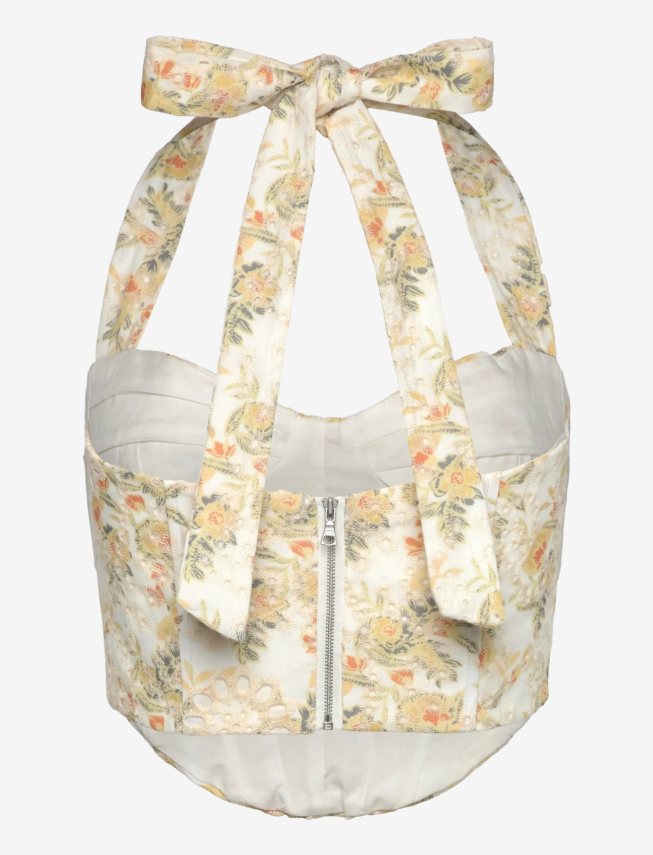 Bardot - POLLIE HALTER CORSET TOP - Ærmeløse bluser - yellow floral - 2