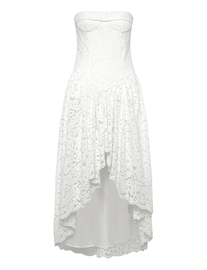 Bardot - FELICIDAD STRAPLESS LACE DRESS - wedding dresses - orchid wht - 0