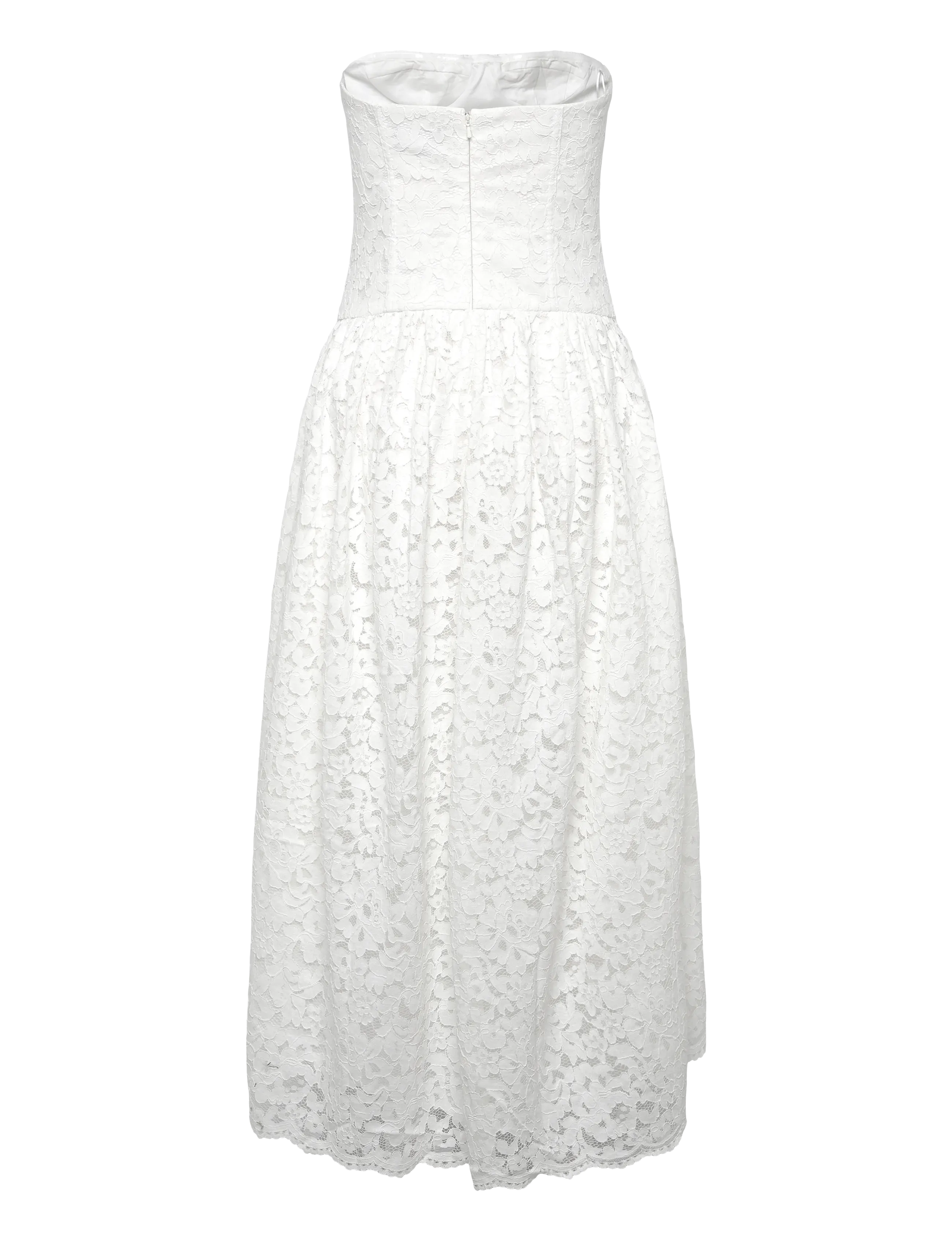 Bardot - FELICIDAD STRAPLESS LACE DRESS - orchid wht - 1