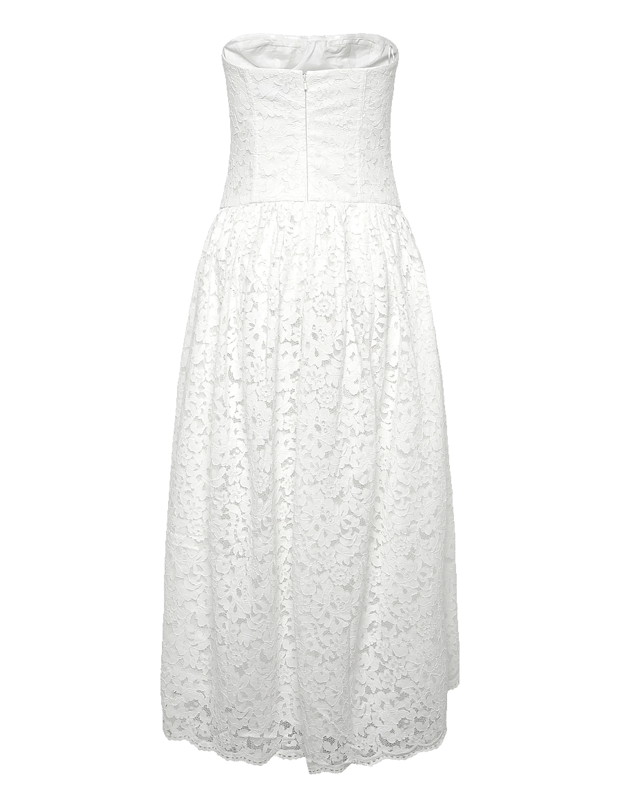 Bardot - FELICIDAD STRAPLESS LACE DRESS - orchid wht - 1
