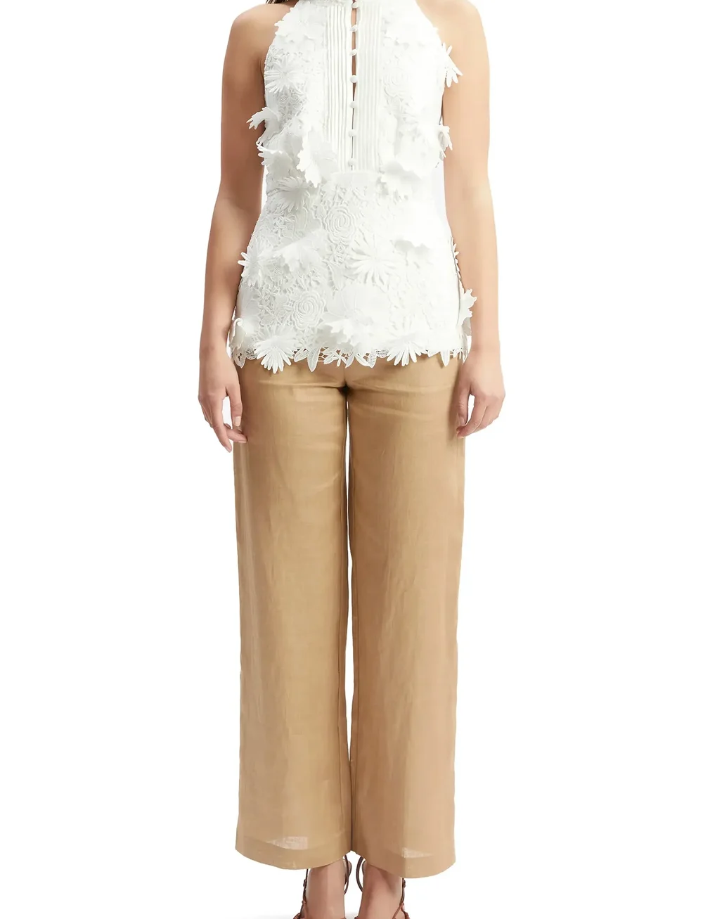 Bardot - REMY SLEEVELESS TOP - sleeveless blouses - orchid wht - 0
