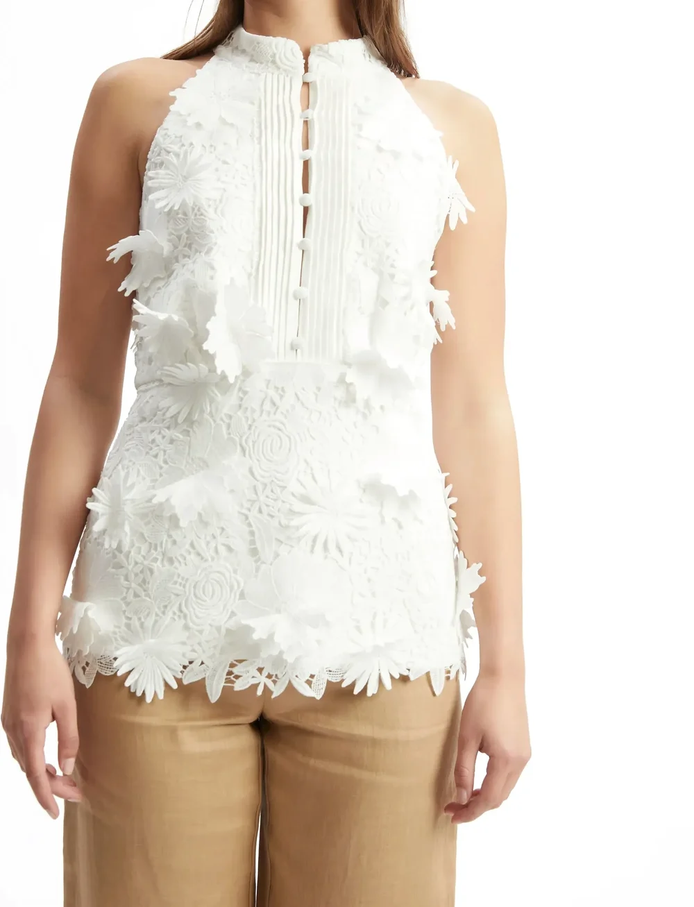 Bardot - REMY SLEEVELESS TOP - sleeveless blouses - orchid wht - 5